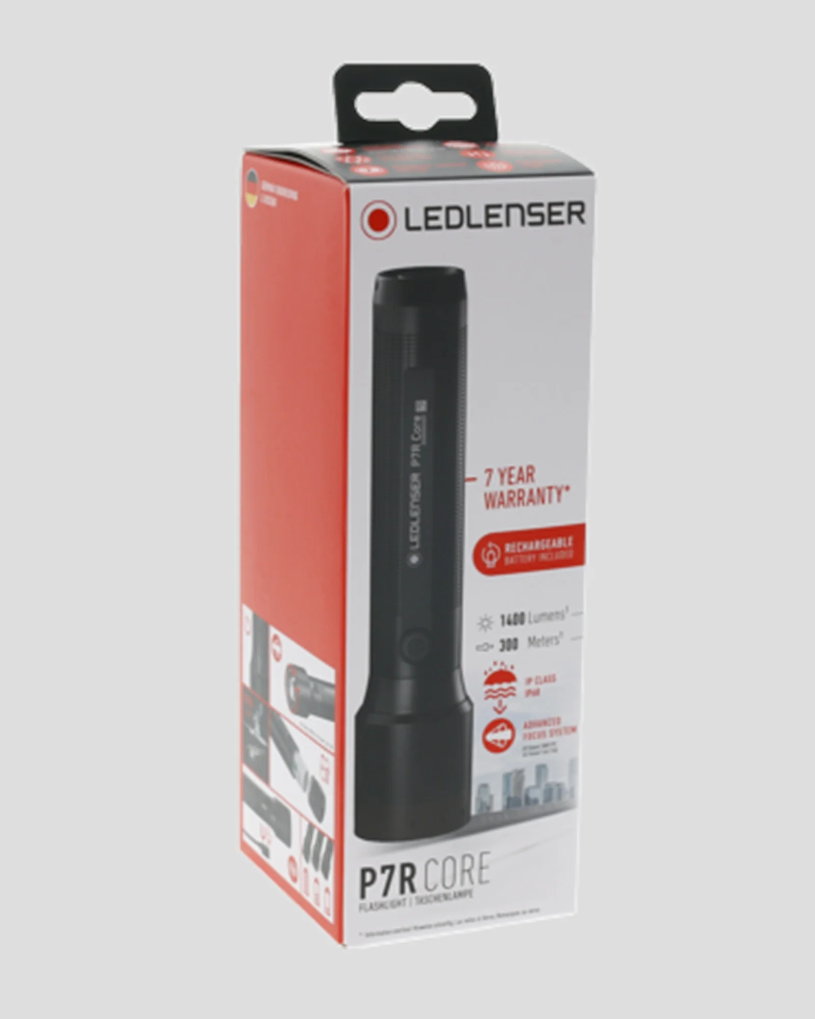Ledlenser P7R Core 1400 lumen Recharge Flashlight - Black - Image 5