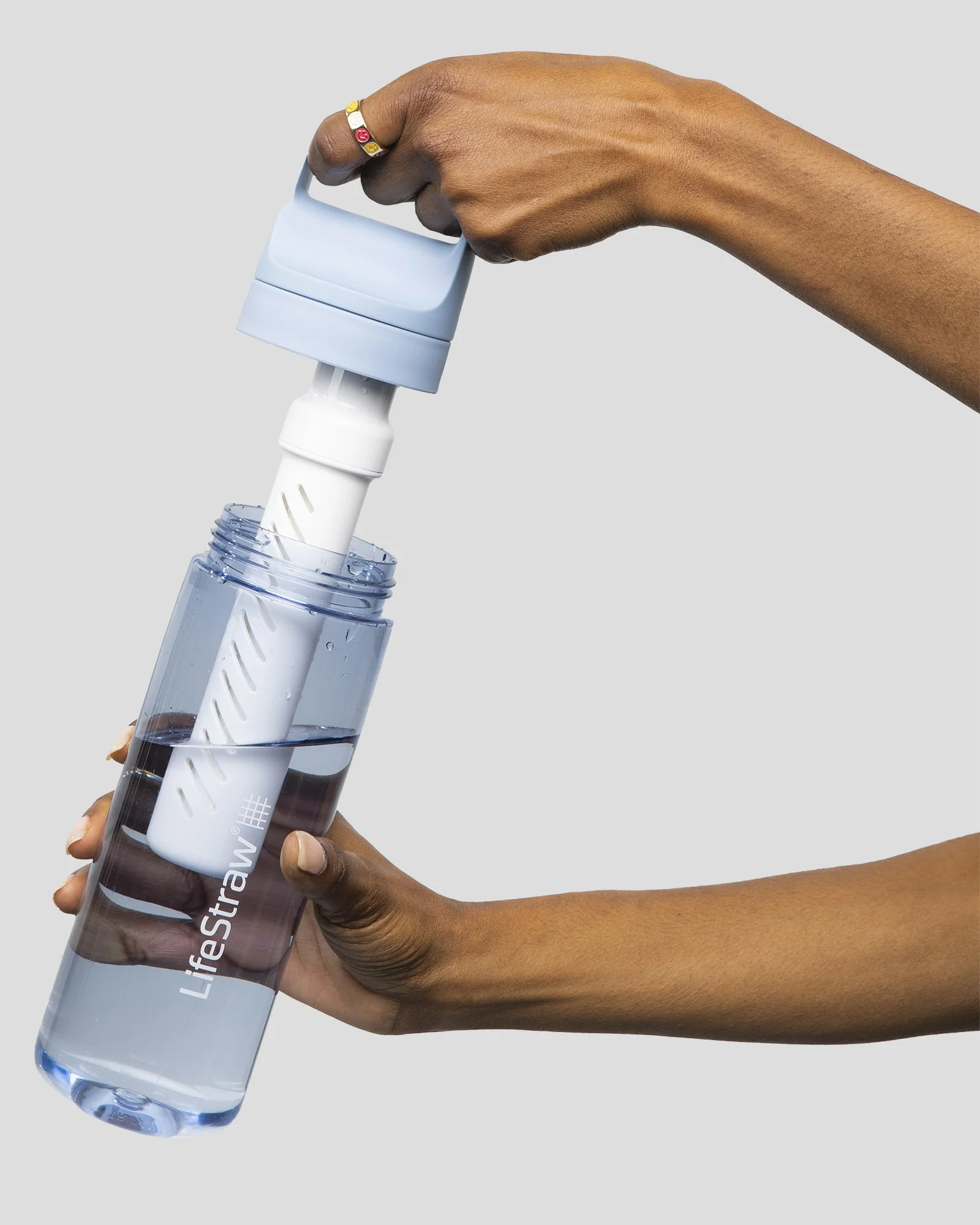 LifeStraw Go 2.0 Water Filter Bottle 650ml - Icelandic Blue - Image 2