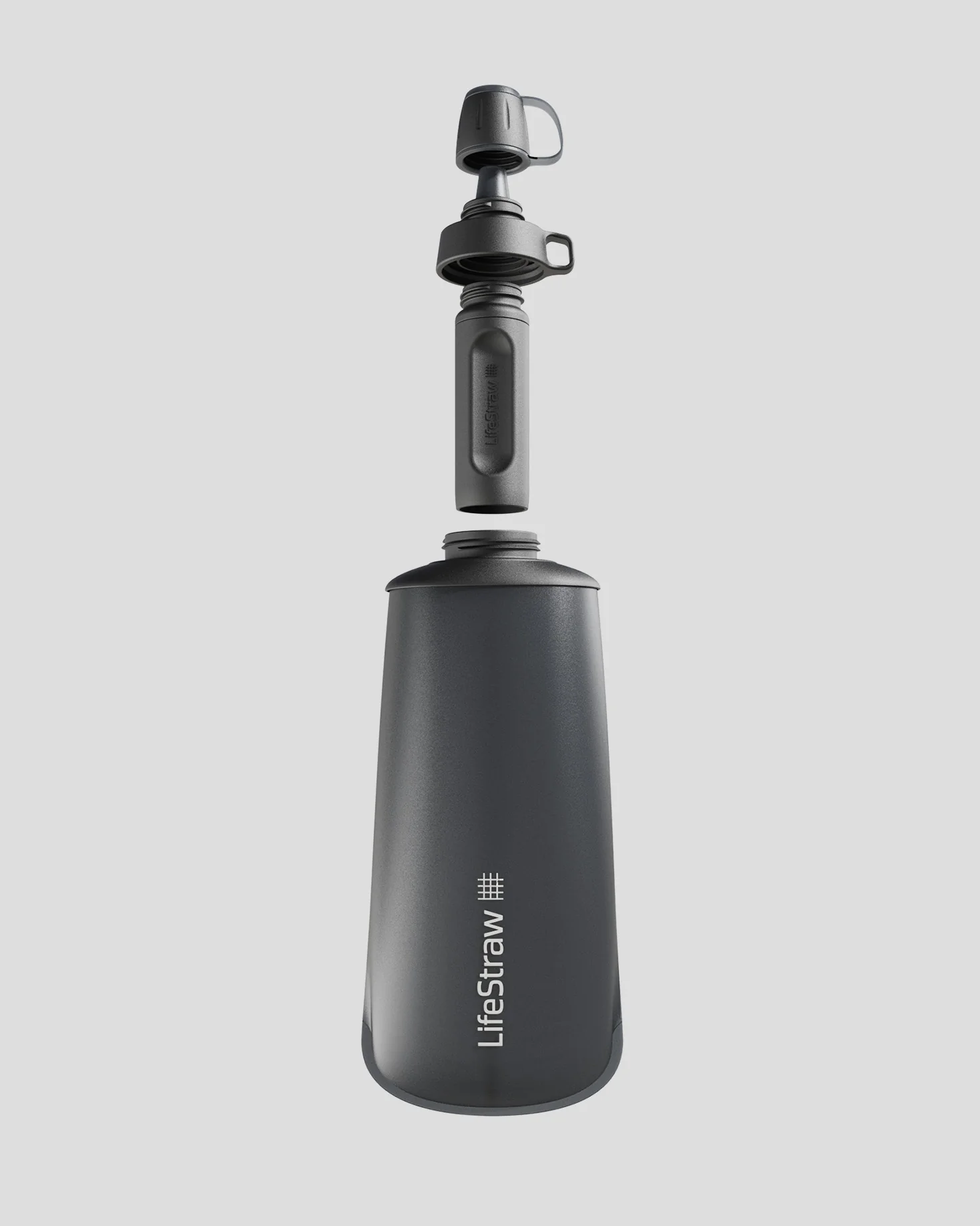 LifeStraw Peak Squeeze Bottle 1L - Dark Grey - Image 9