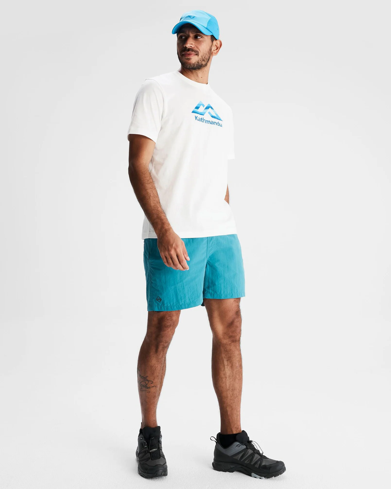 Men's Logo Fill Organic T-shirt - White - Image 2