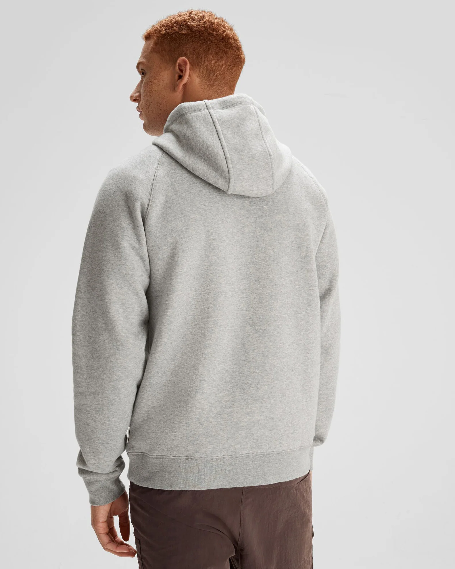 Men's Kathmandu Logo Hoodie - Light Grey Marle - Image 3