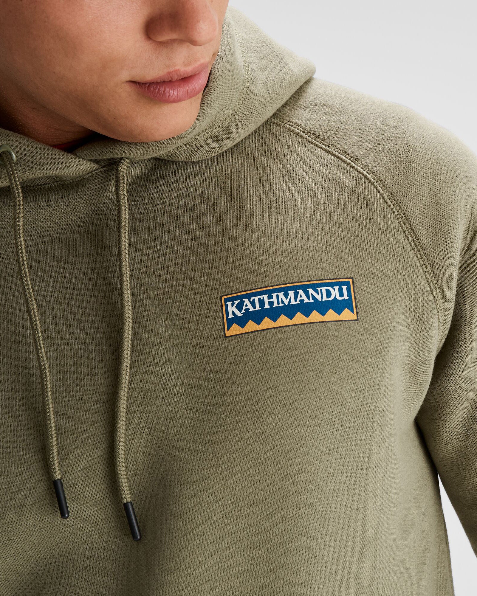 Men's Kathmandu Heritage Logo Slouchy Hoodie - Beech - Image 5