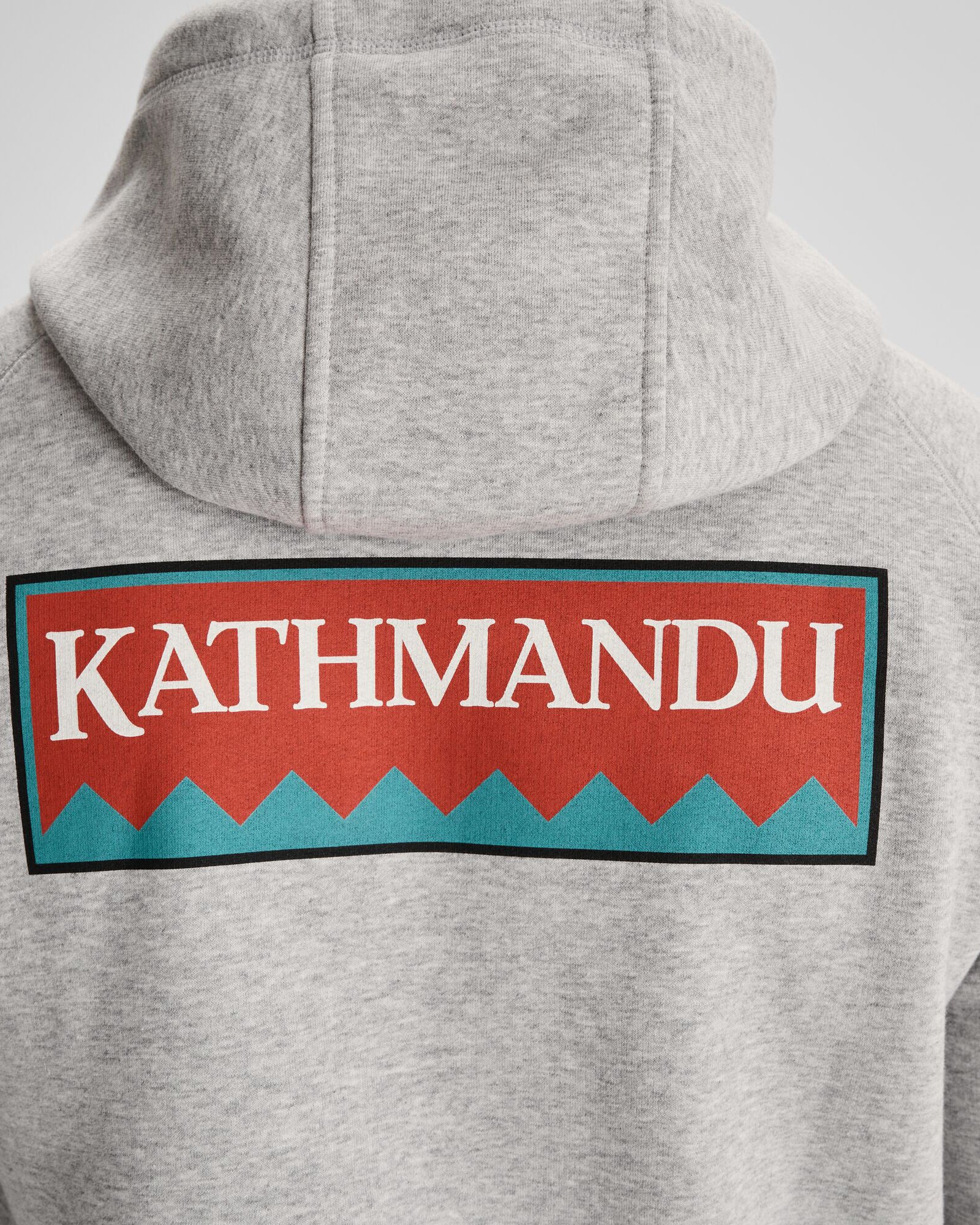 Men's Kathmandu Heritage Logo Slouchy Hoodie - Light Grey Marle - Image 6
