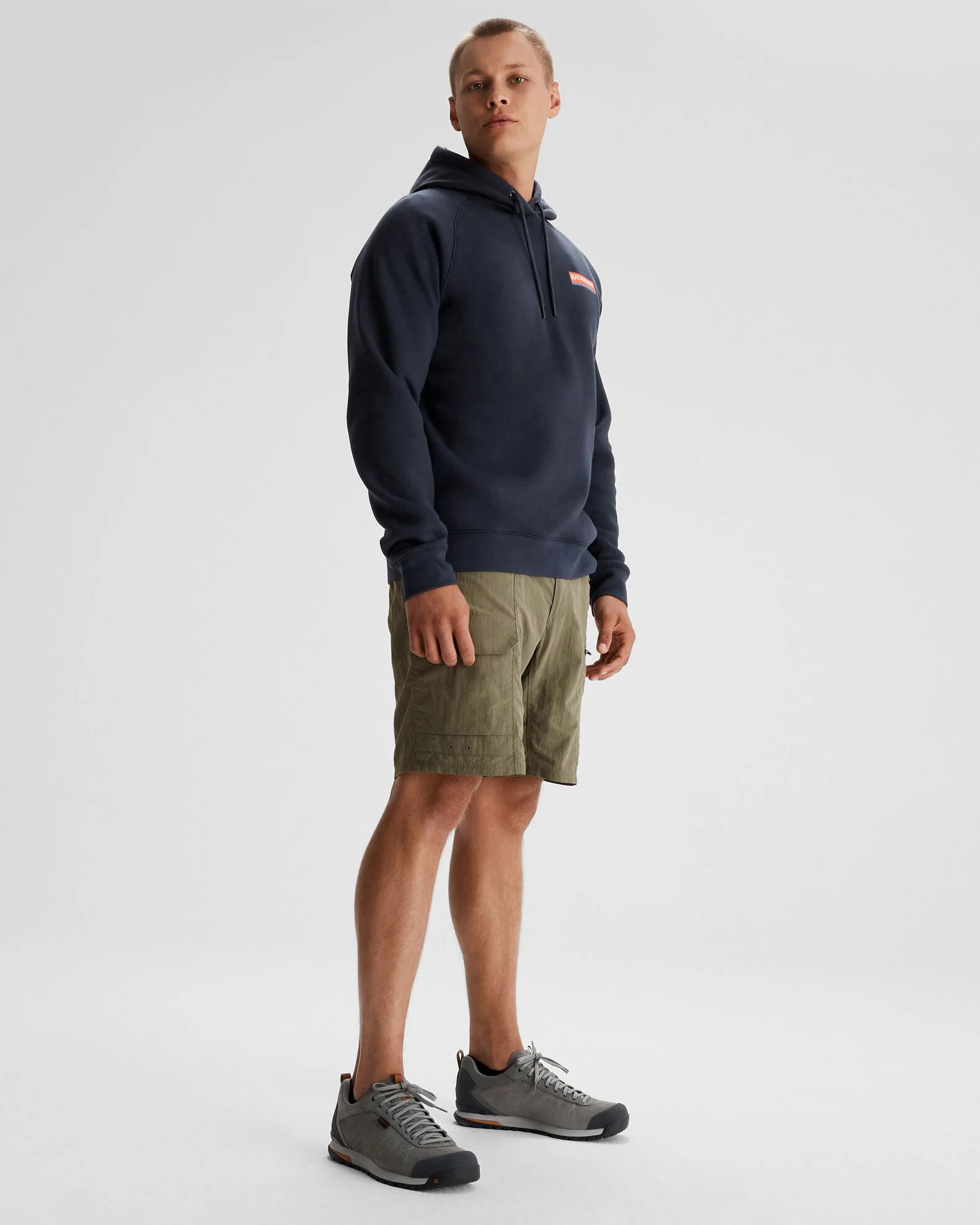 Men's Kathmandu Heritage Logo Slouchy Hoodie - Pure Navy - Image 2
