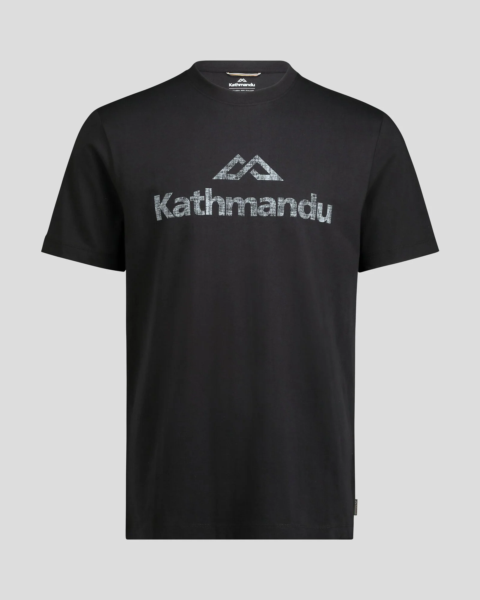 Men's Logo Organic Cotton T-shirt - Black Stingray - Image 3