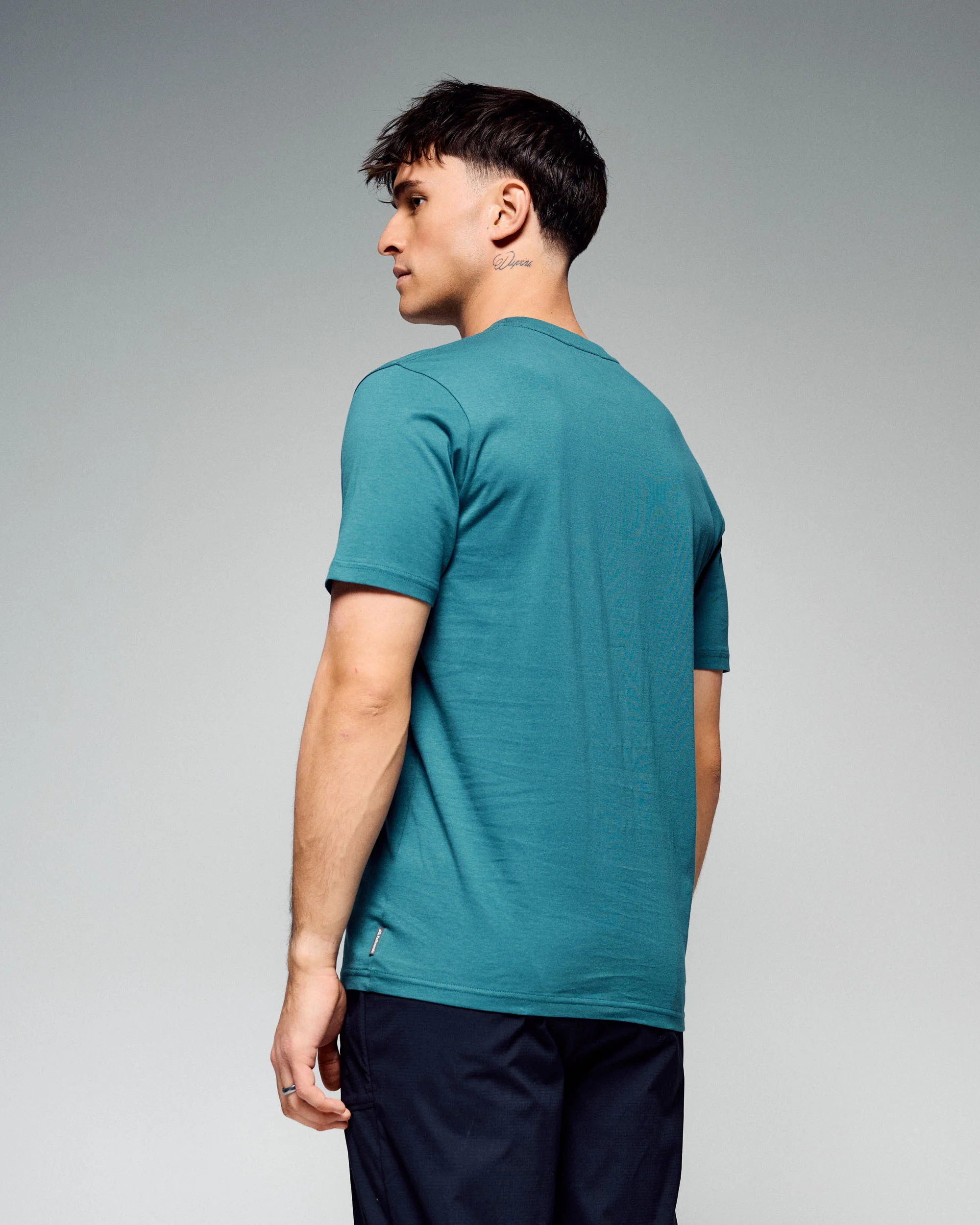 Men's Logo Organic Cotton Tee - Ocean - Image 2