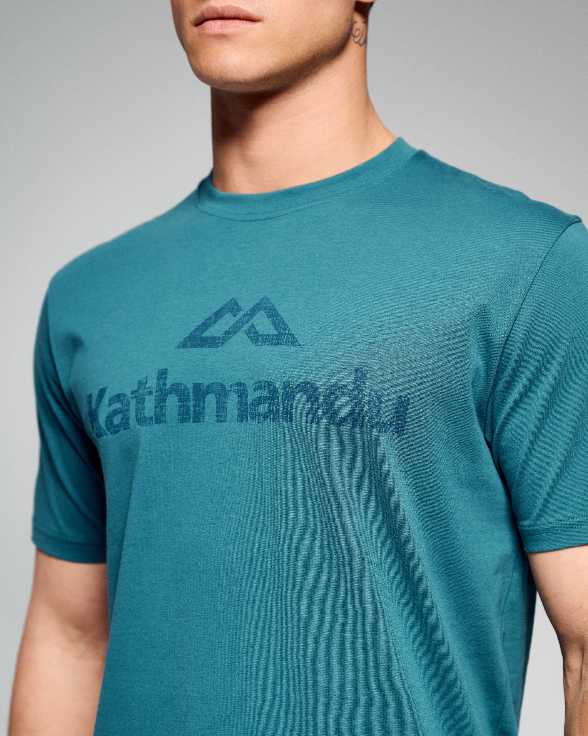 Men's Logo Organic Cotton Tee - Ocean - Image 3