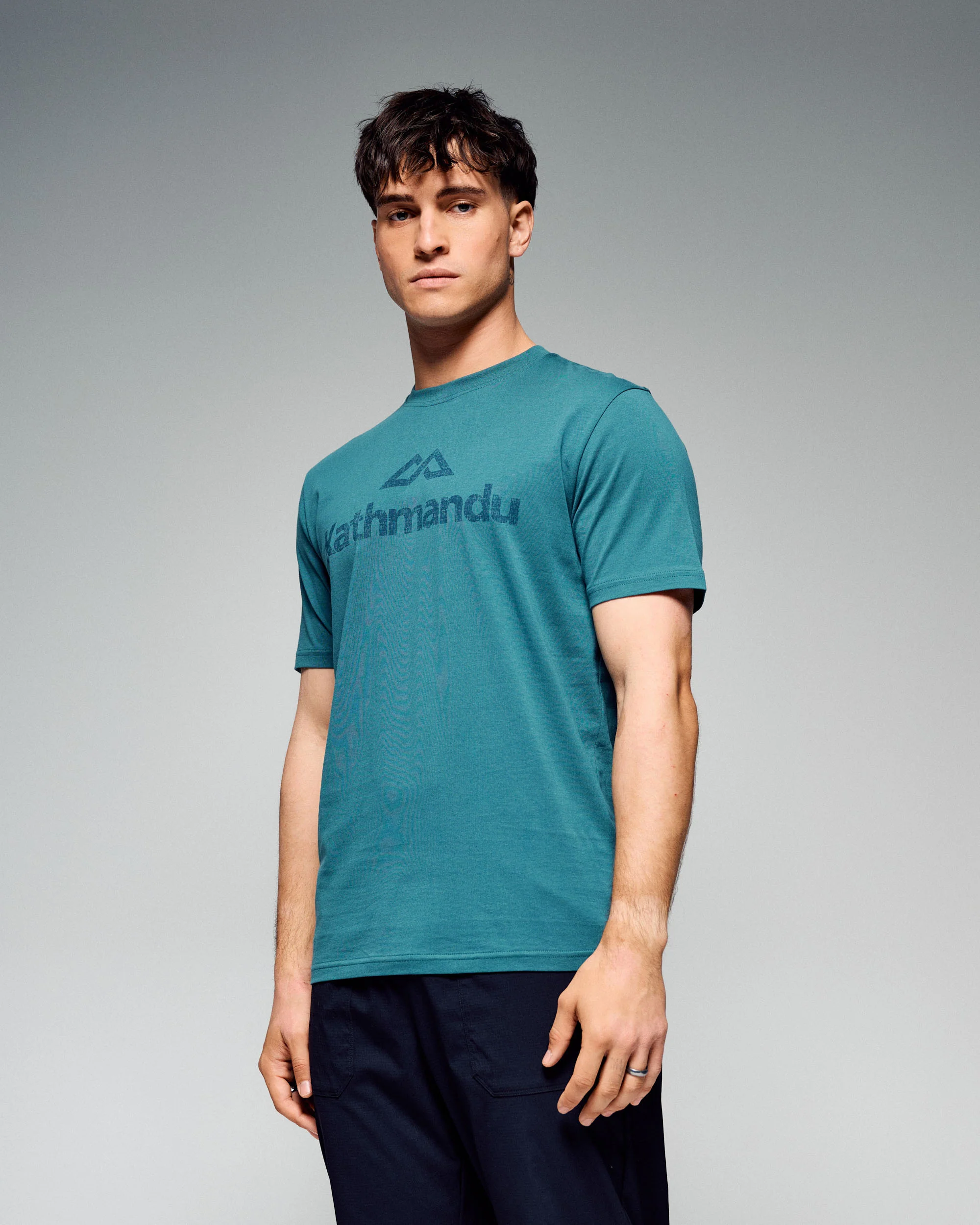 Men's Logo Organic Cotton Tee - Ocean - Image 4