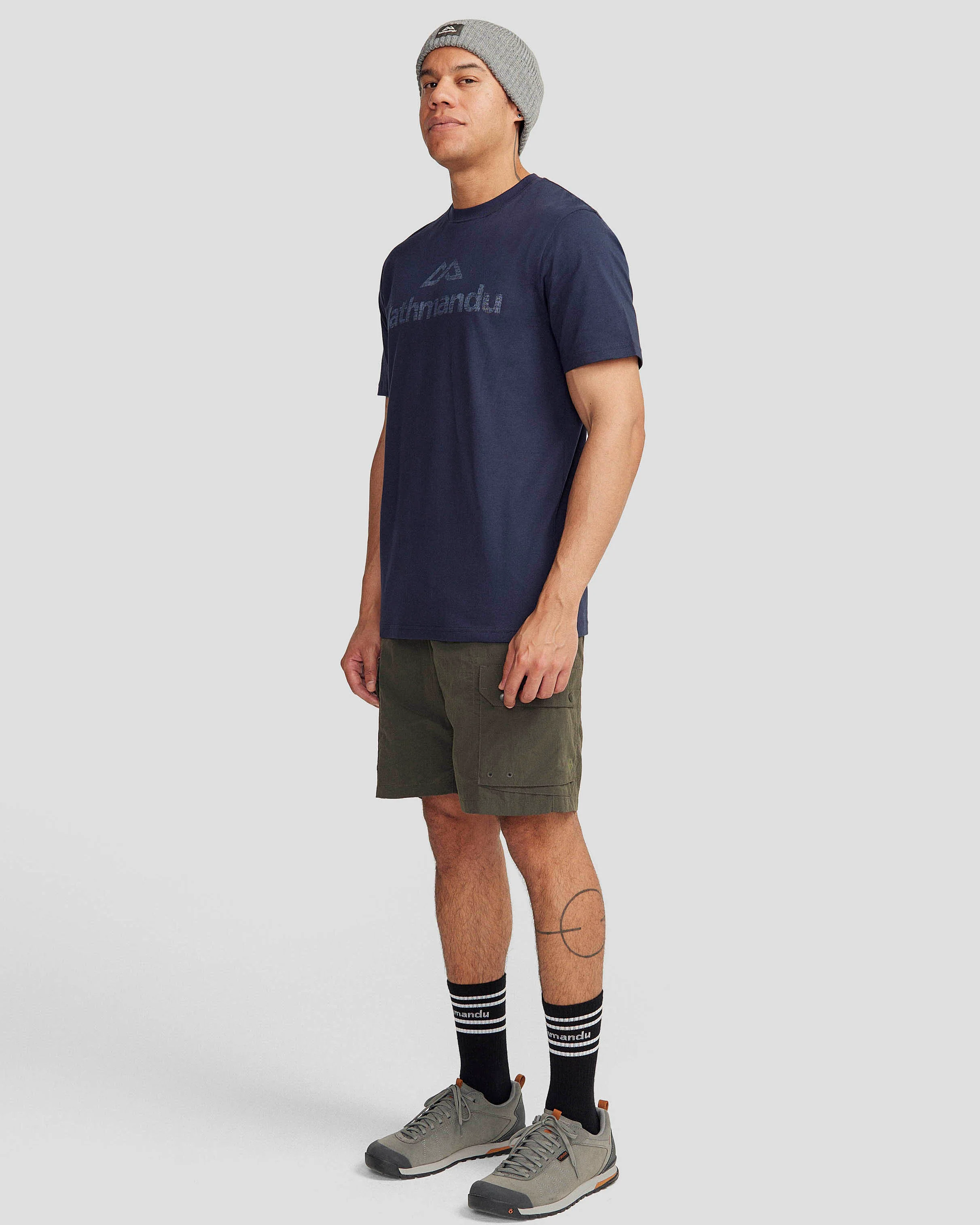 Men's Logo Organic Cotton T-shirt - Pure Navy - Image 2
