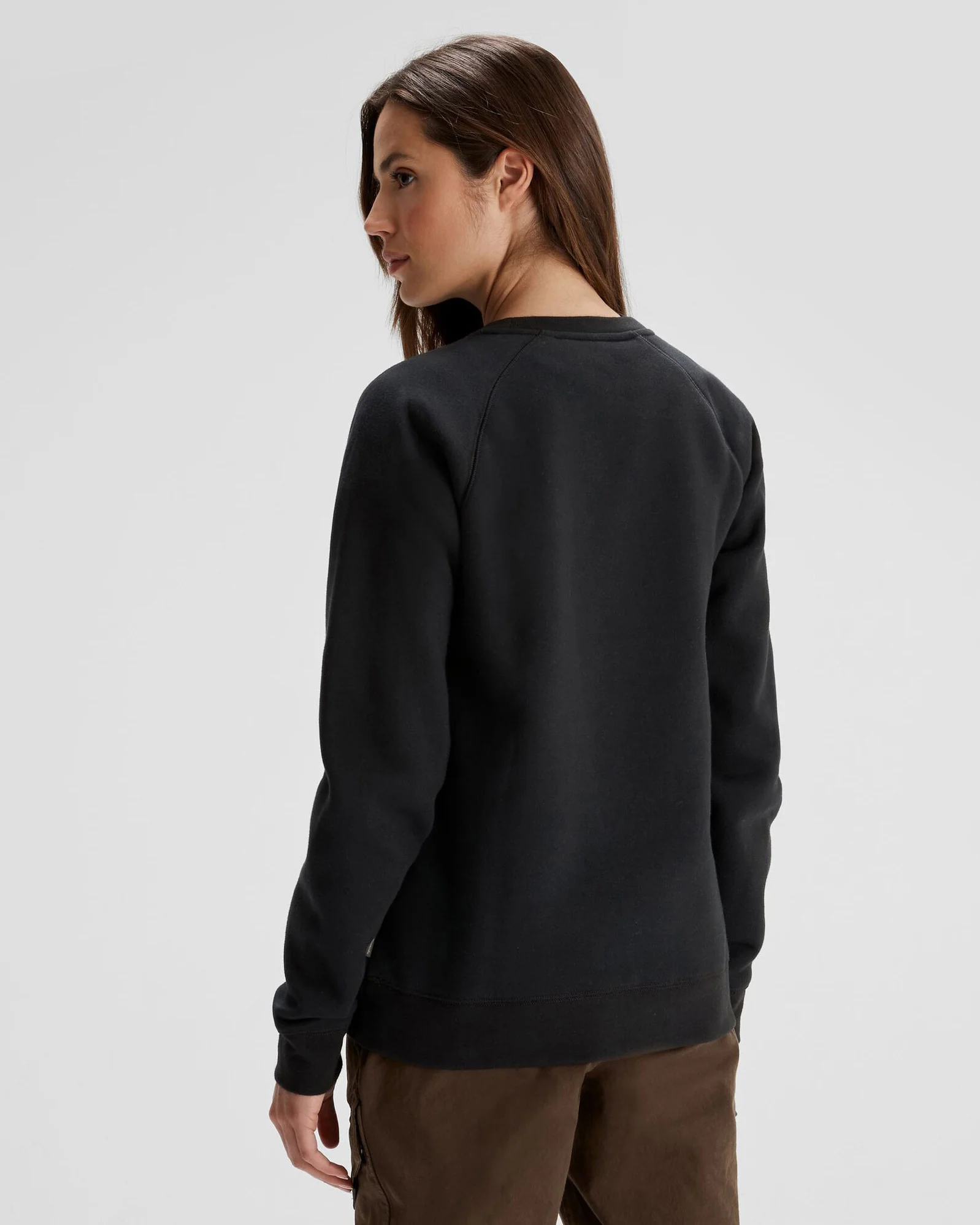 Women's Kathmandu Logo Crew Sweater - Black - Image 3