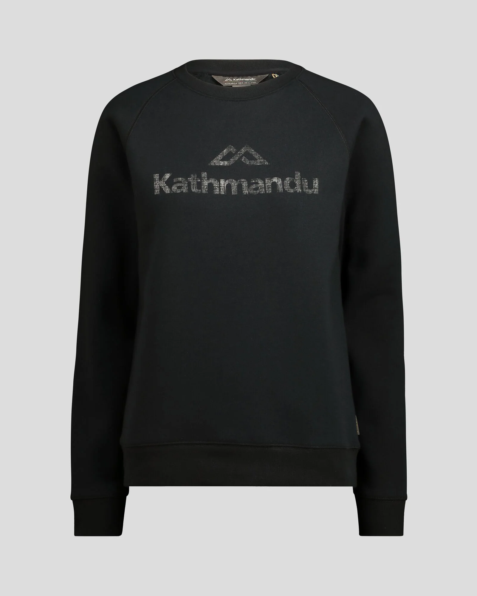 Women's Kathmandu Logo Crew Sweater - Black - Image 4