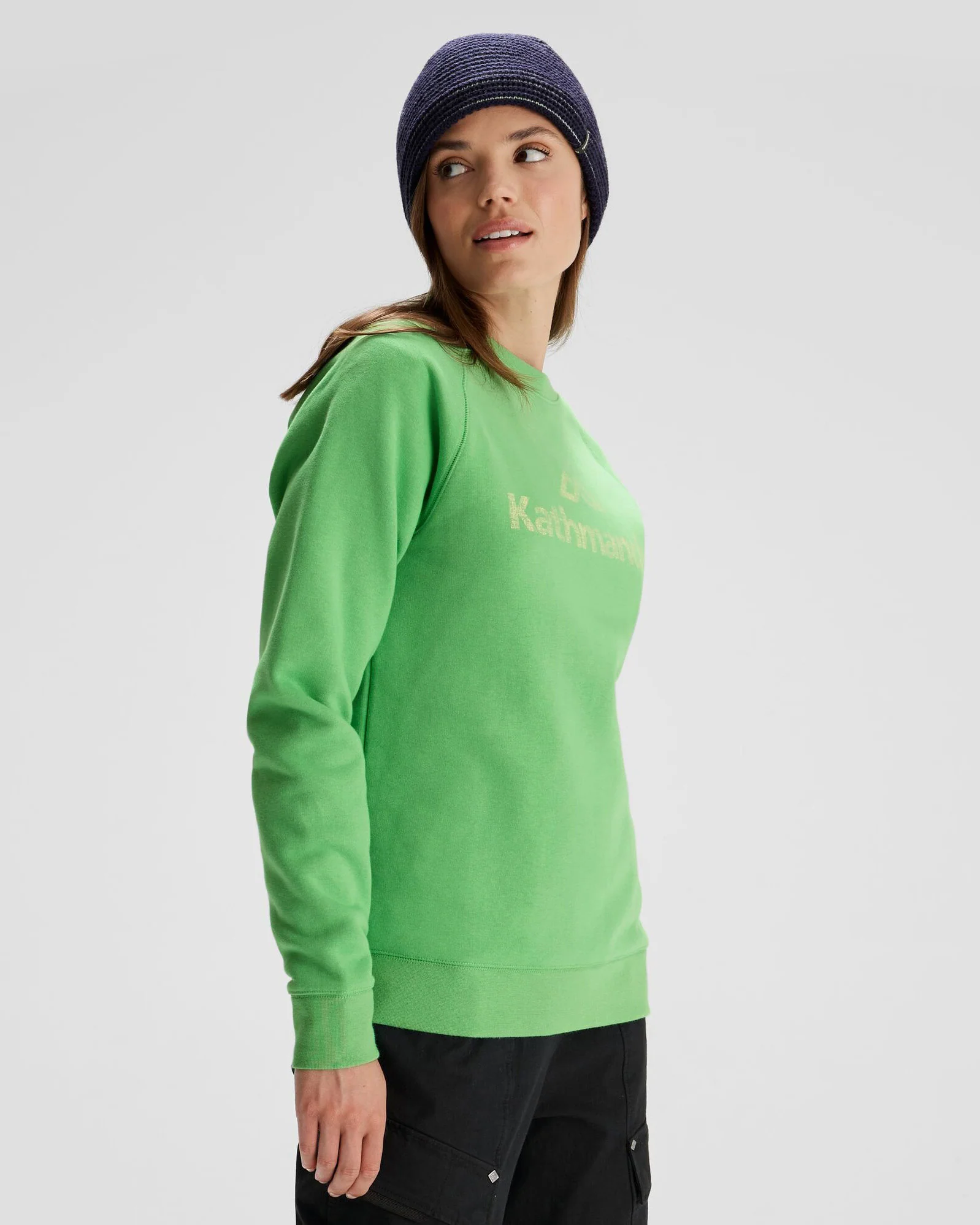 Women's Kathmandu Logo Crew Sweater - Lizzard - Image 2
