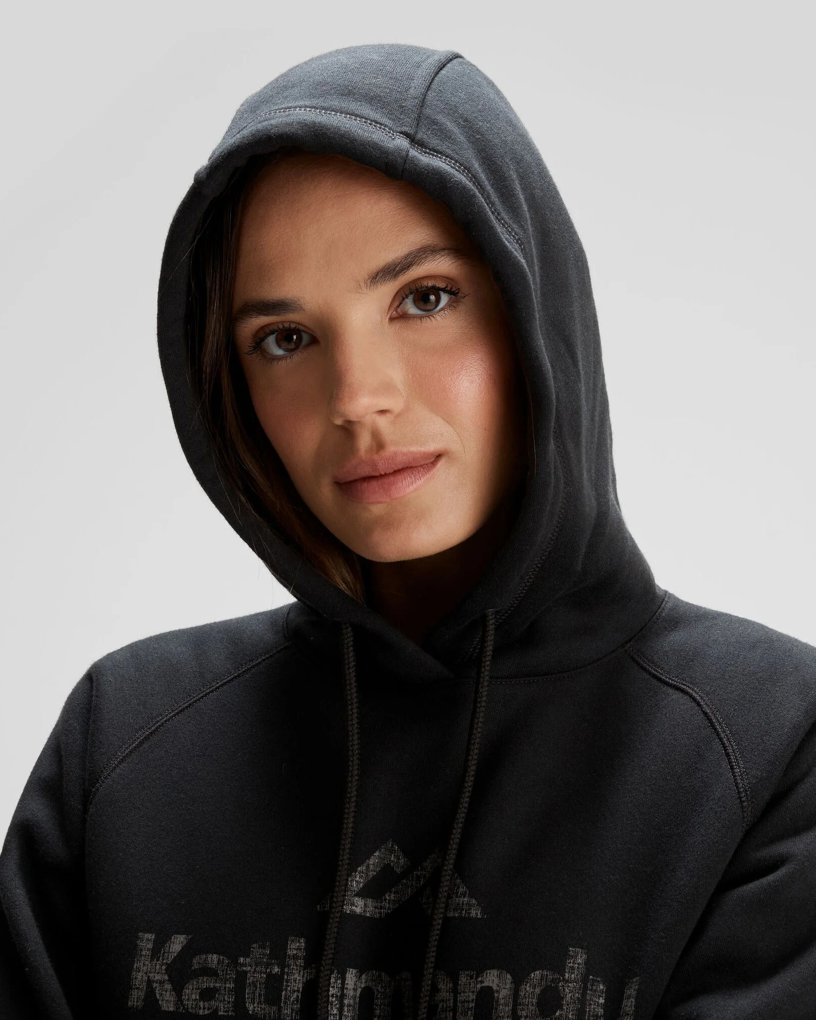 Women's Kathmandu Logo Hoodie - Black - Image 4