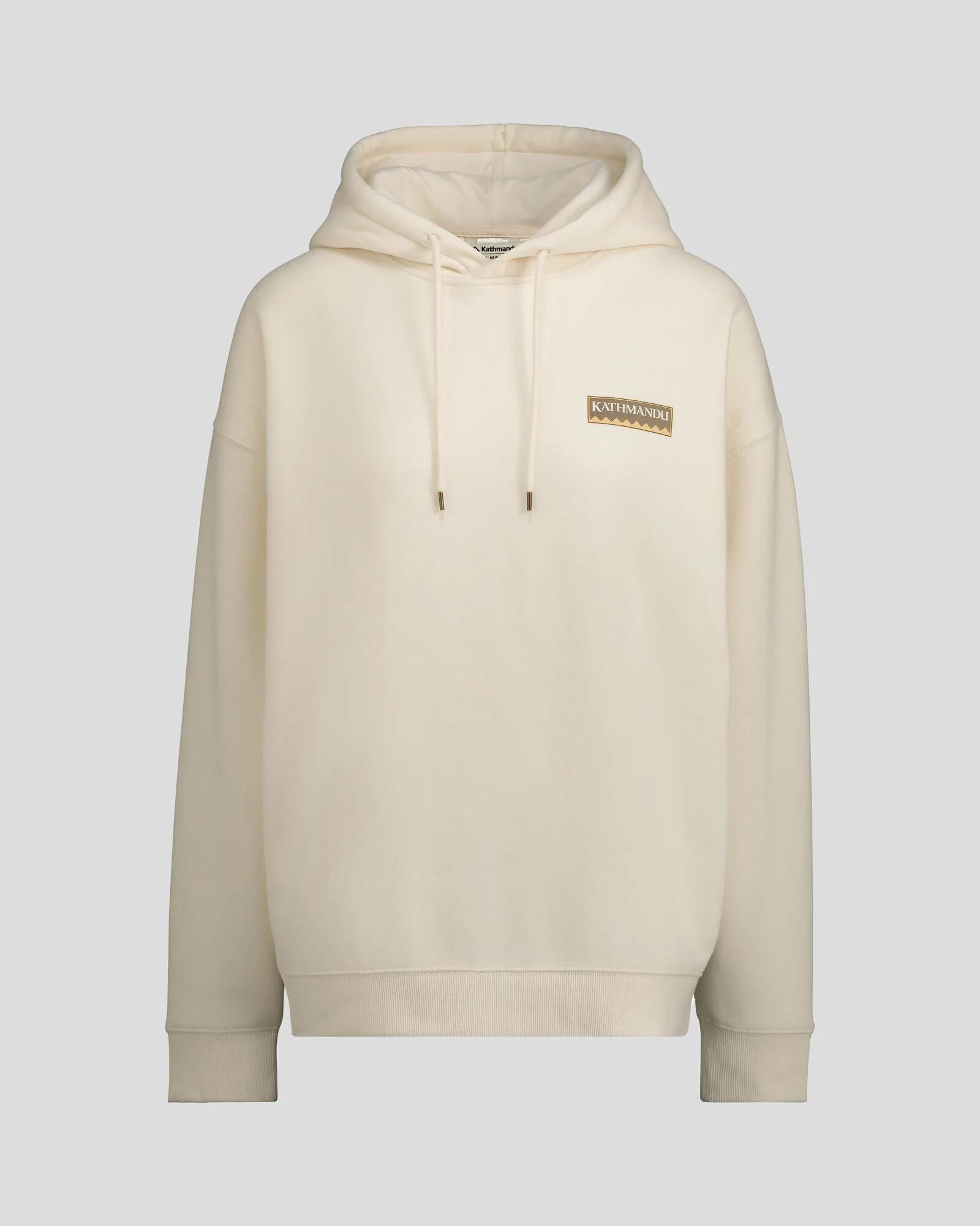 Women's Kathmandu Heritage Logo Slouchy Hoodie - Bone - Image 6