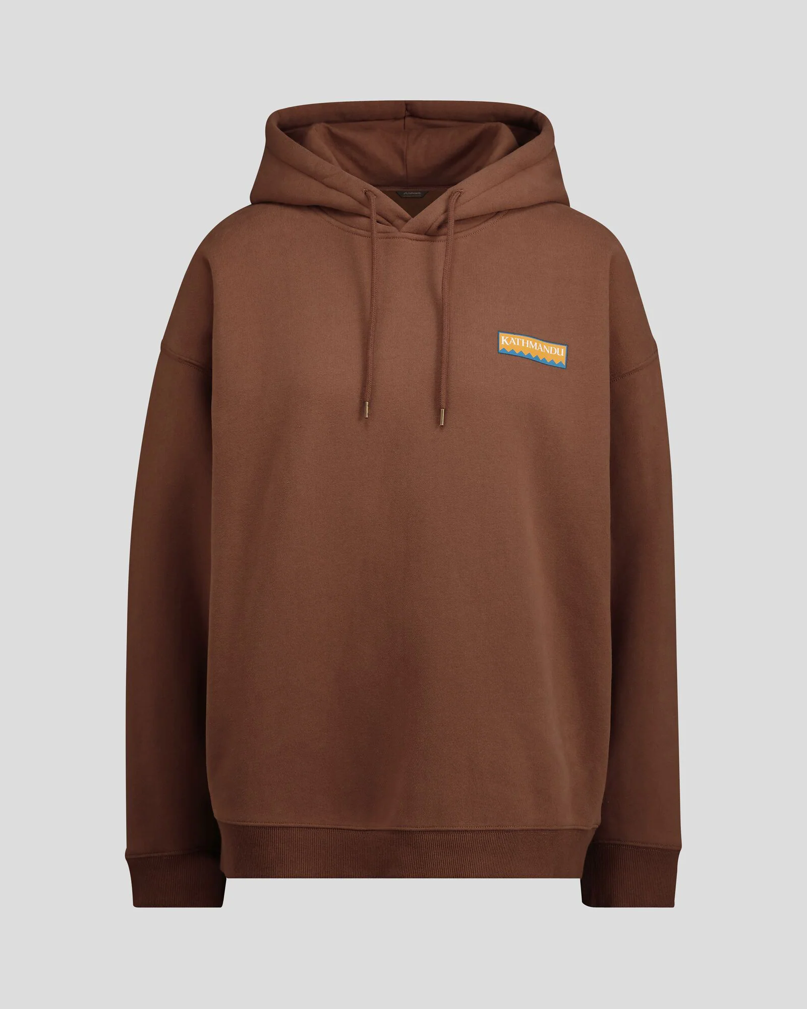 Women's Kathmandu Heritage Logo Slouchy Hoodie - Brown - Image 6