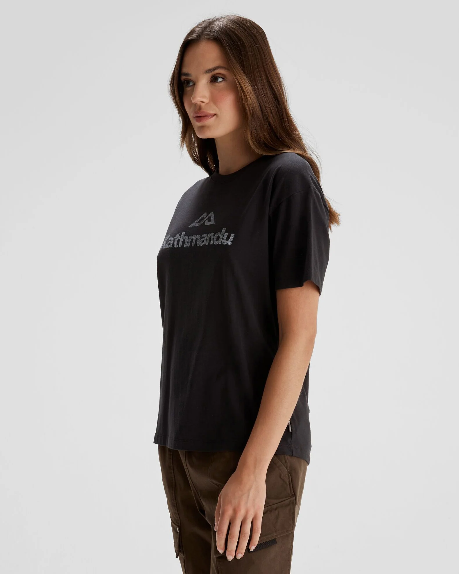 Women's Logo Organic Cotton T-shirt - Black Stingray - Image 3