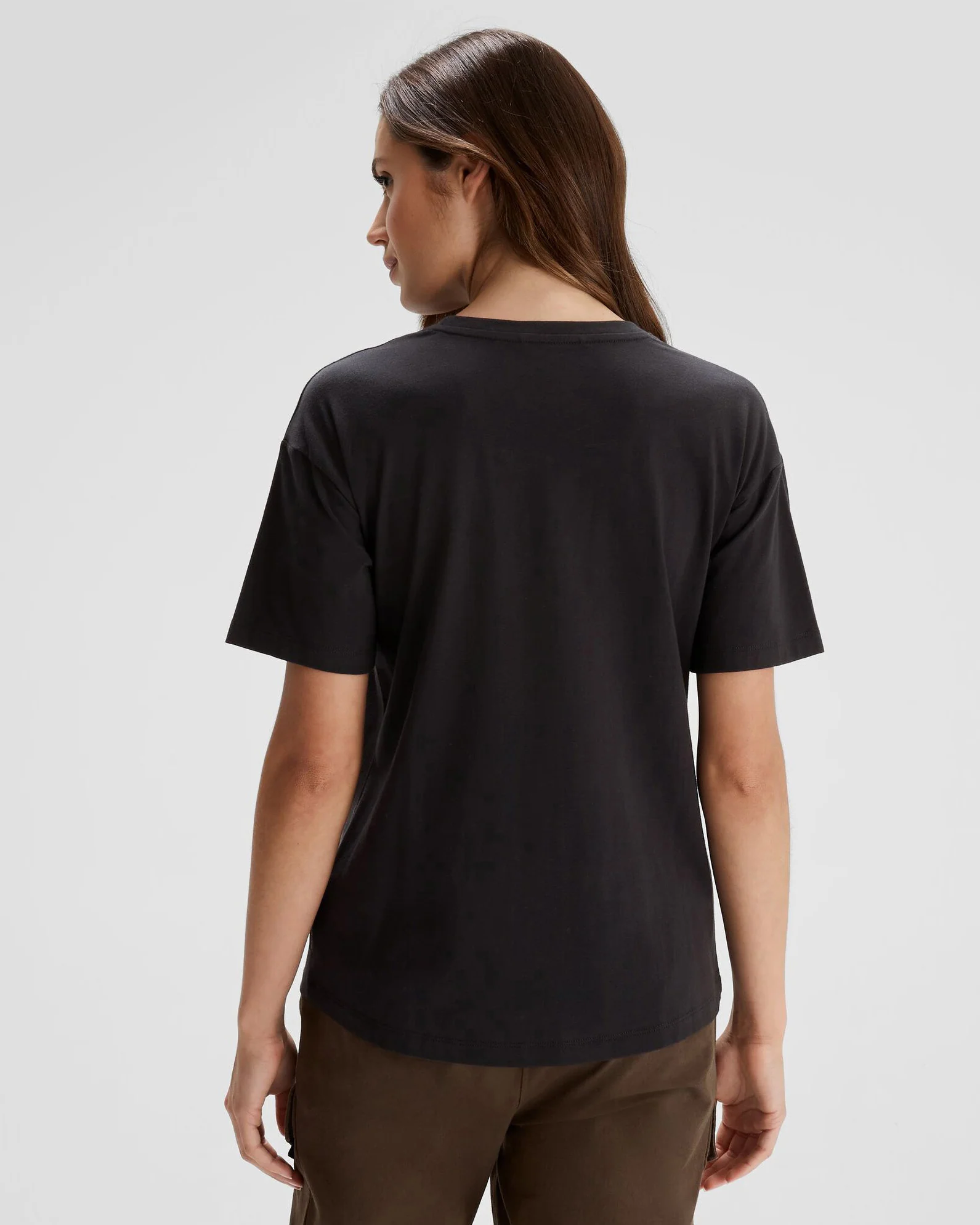 Women's Logo Organic Cotton T-shirt - Black Stingray - Image 4