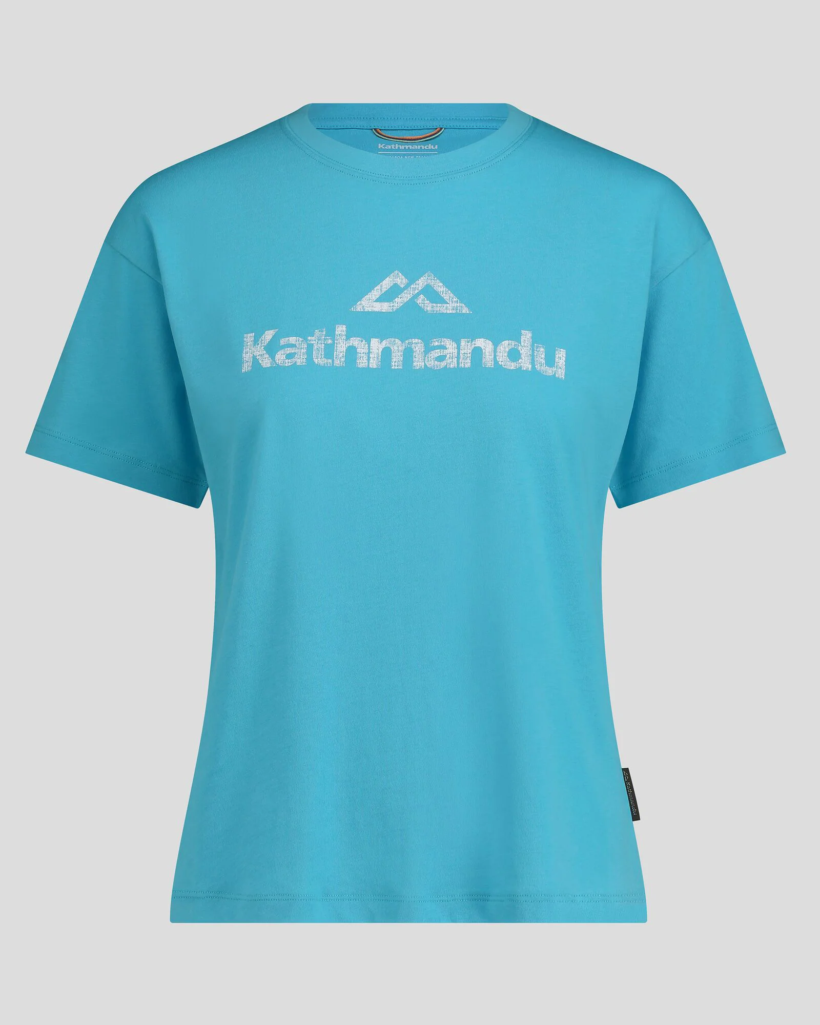 Women's Logo Organic Cotton T-shirt - Light Sea - Image 4