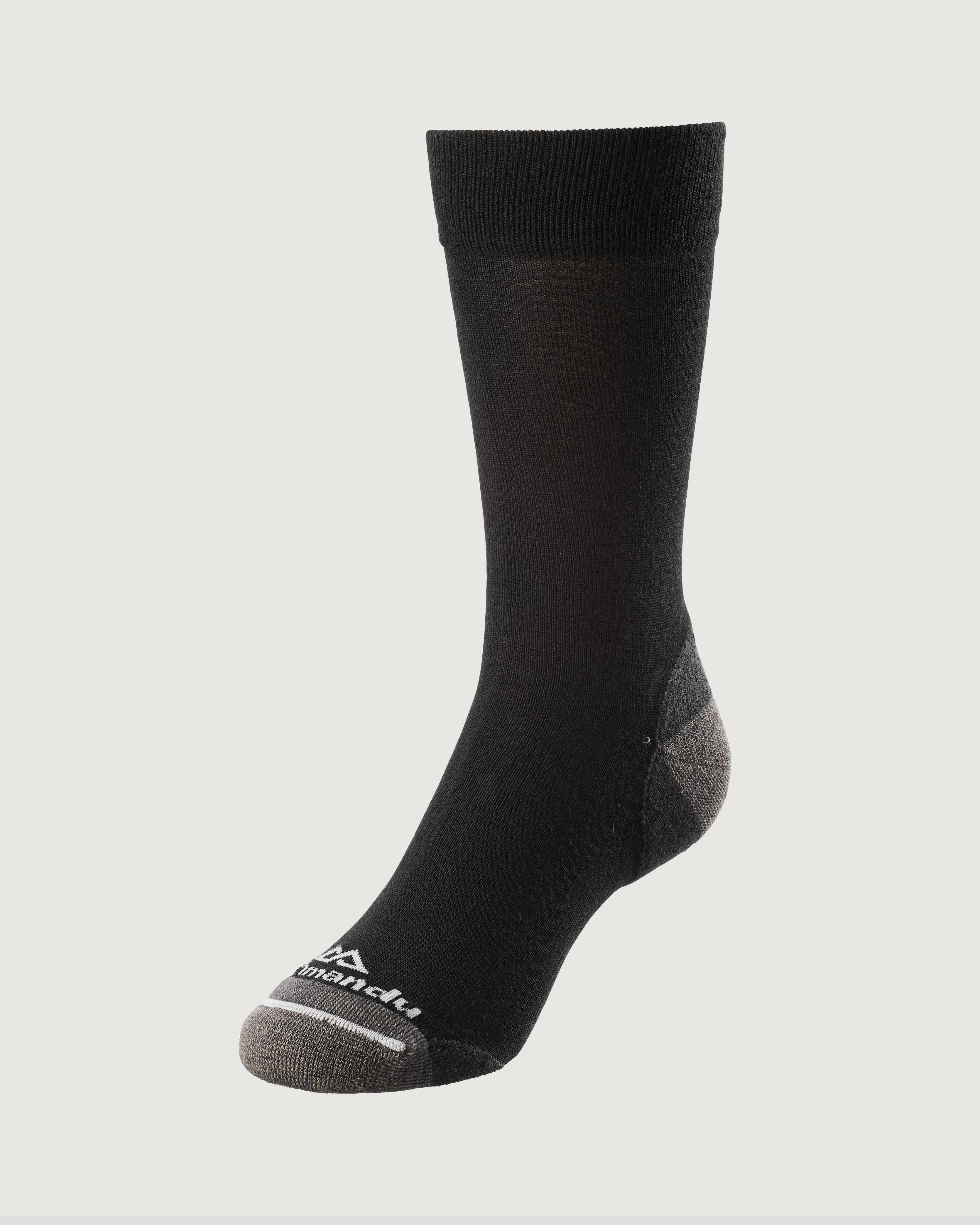 MerinoLINK Travel Light Socks - Black - Image 3