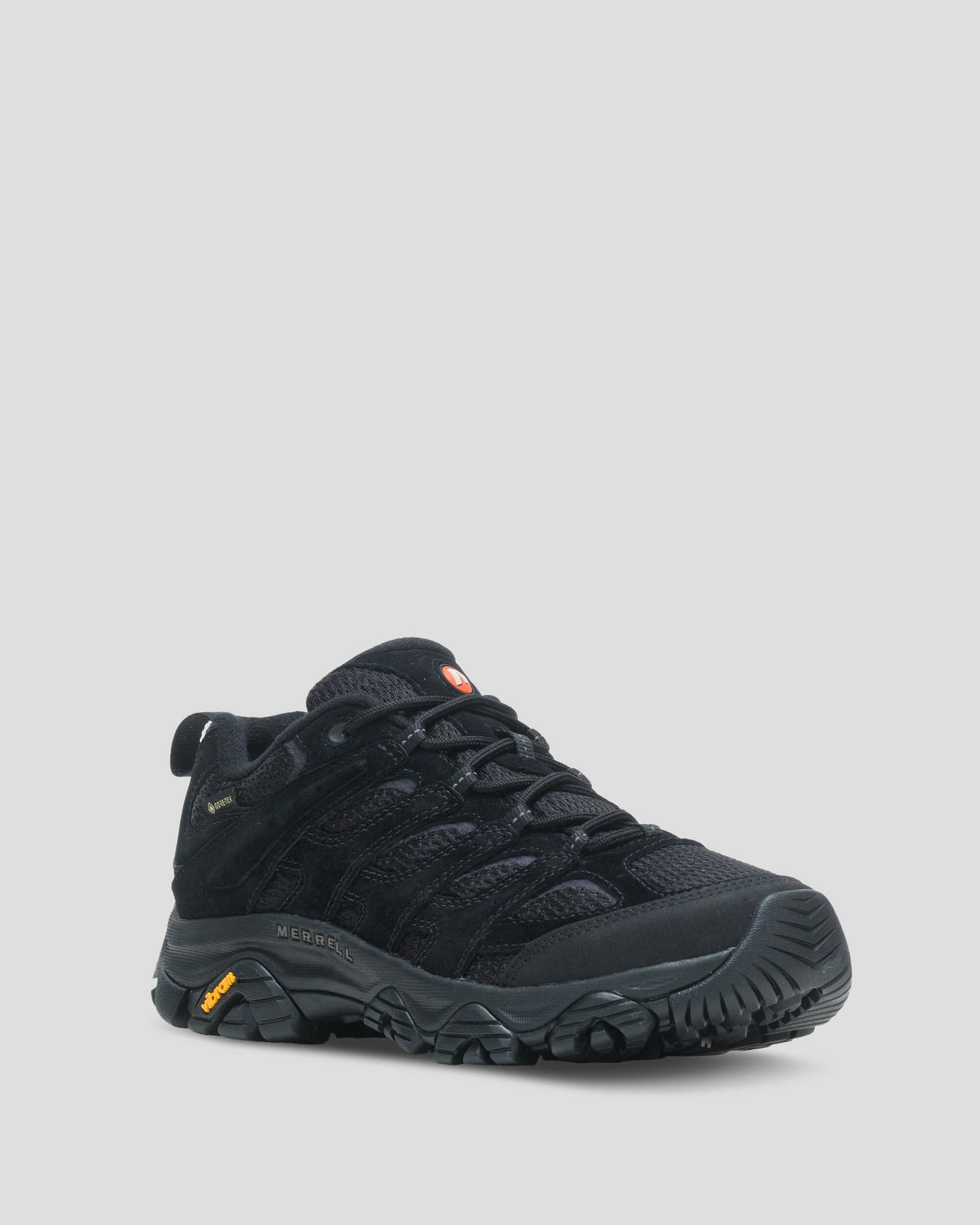 Men's Merrell Moab 3 Waterproof Hiking Shoe - Black/Black - Image 2