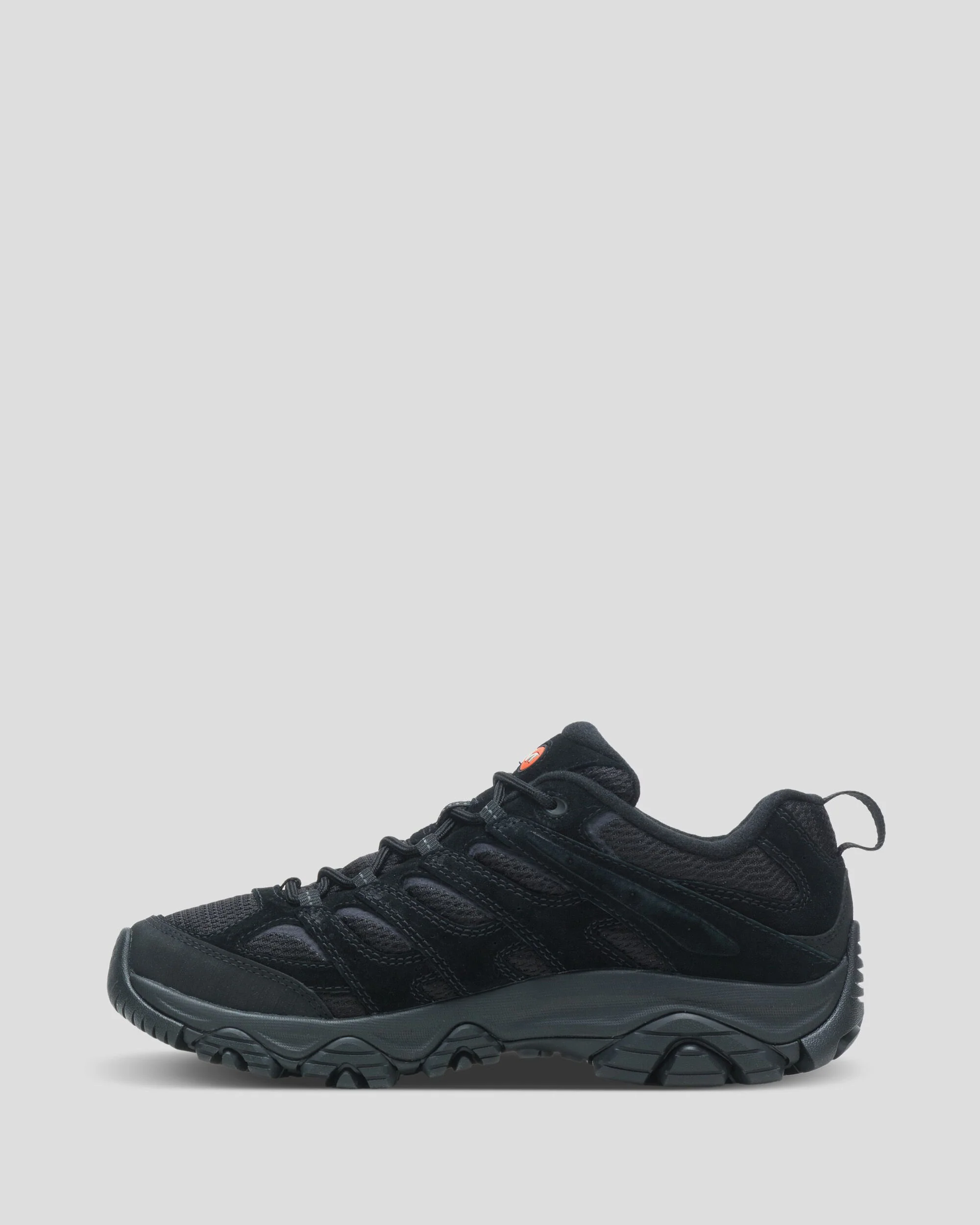 Men's Merrell Moab 3 Waterproof Hiking Shoe - Black/Black - Image 3