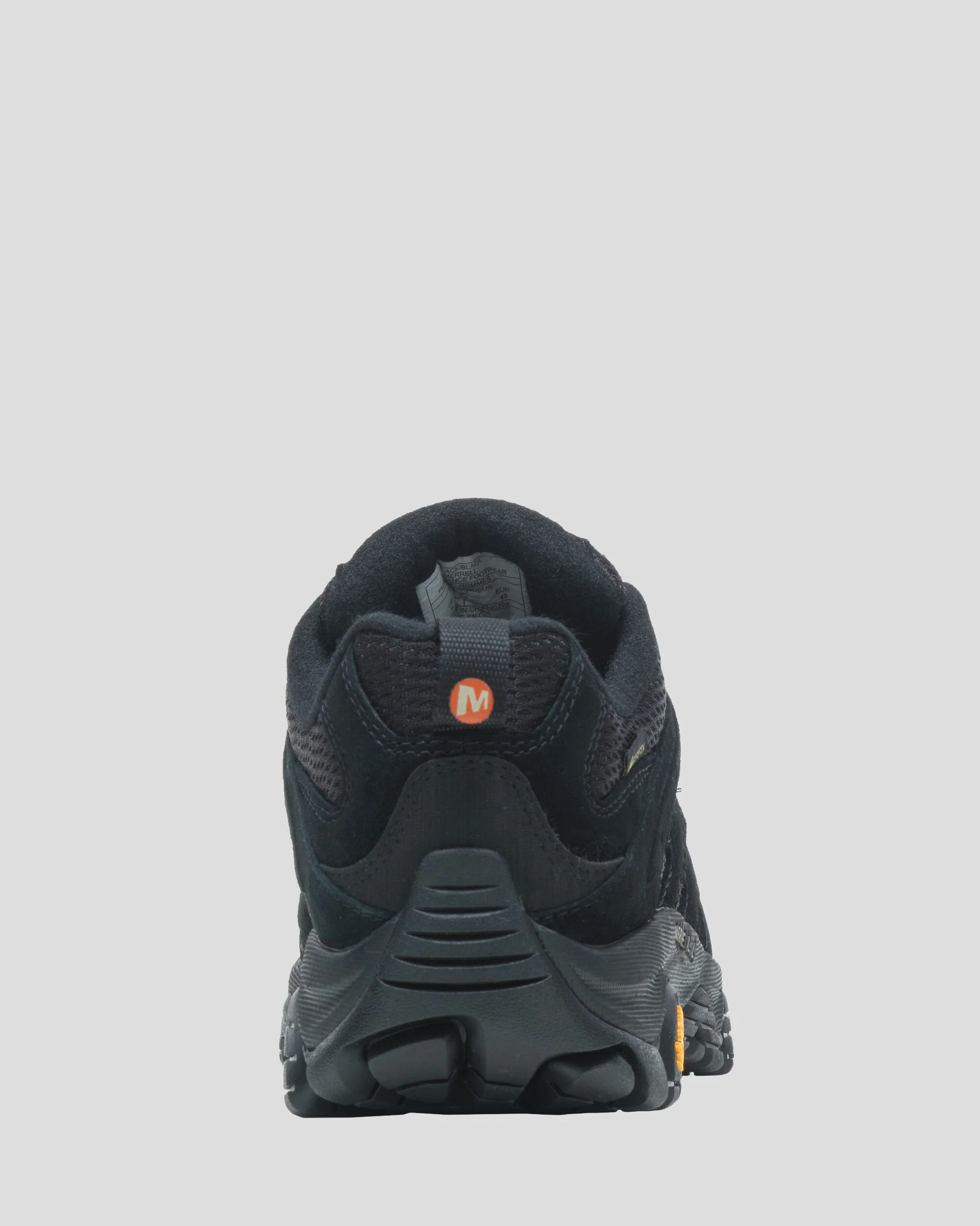 Men's Merrell Moab 3 Waterproof Hiking Shoe - Black/Black - Image 6