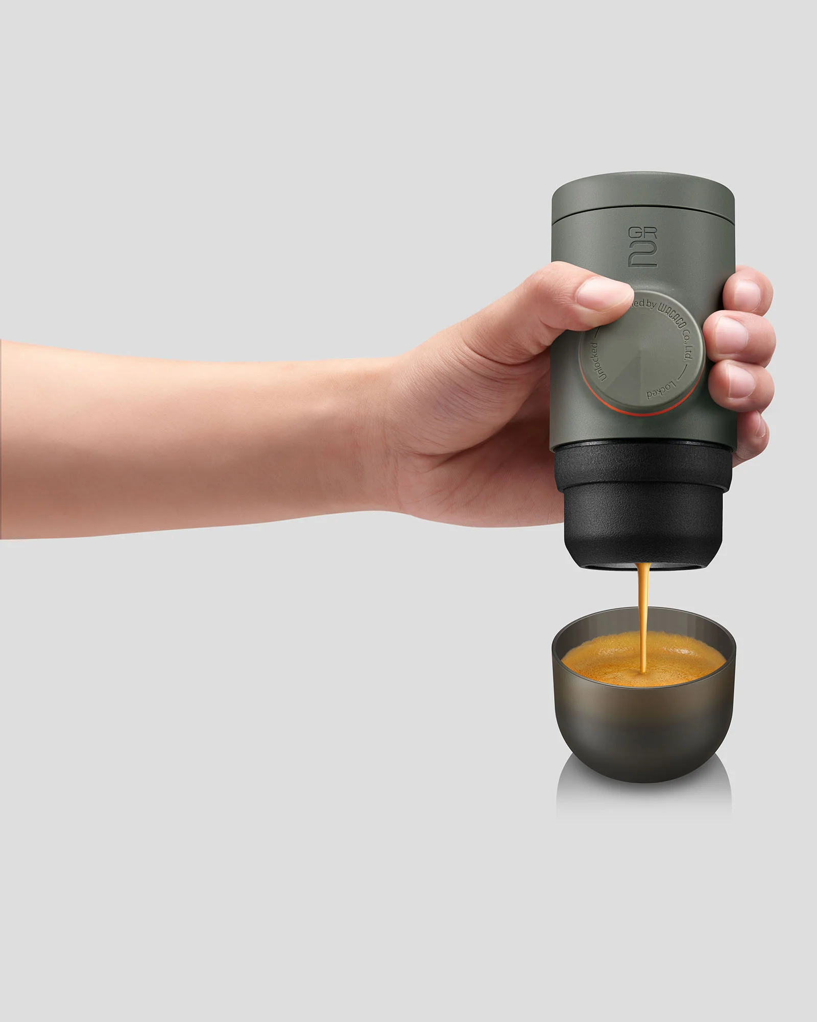 Minipresso GR2 Portable Espresso Machine - Gray Olive - Image 5