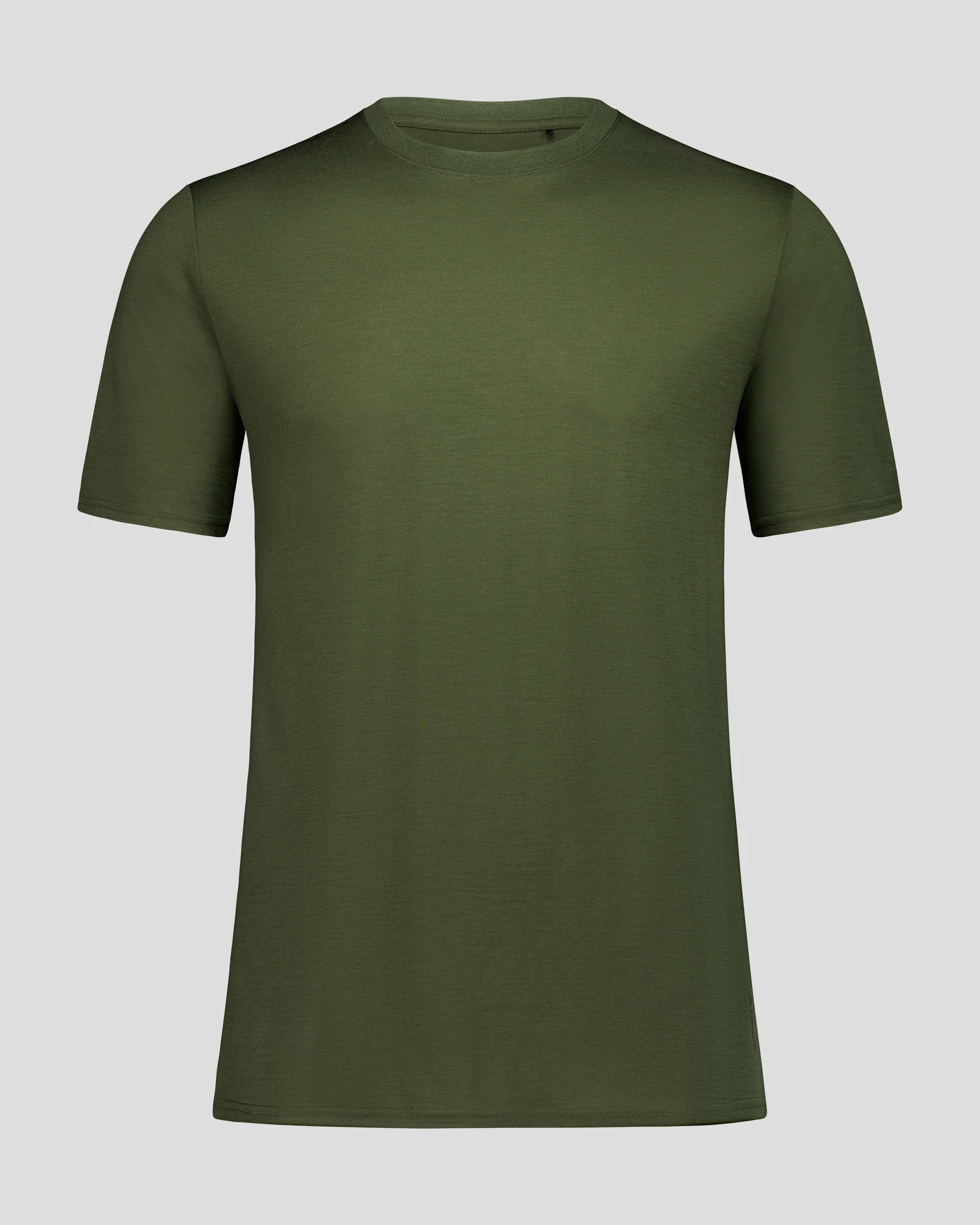 Men's 100% Merino Crew Top - Light Moss - Image 3