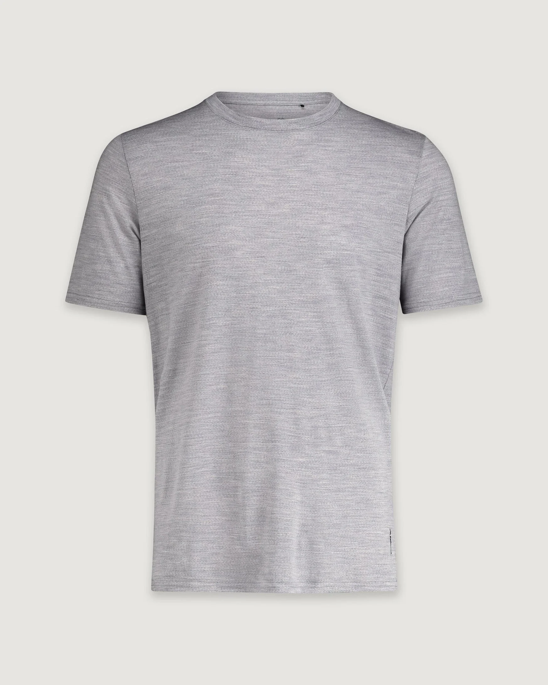 Men's 100% Merino T-shirt - Mid Grey Marle - Image 4