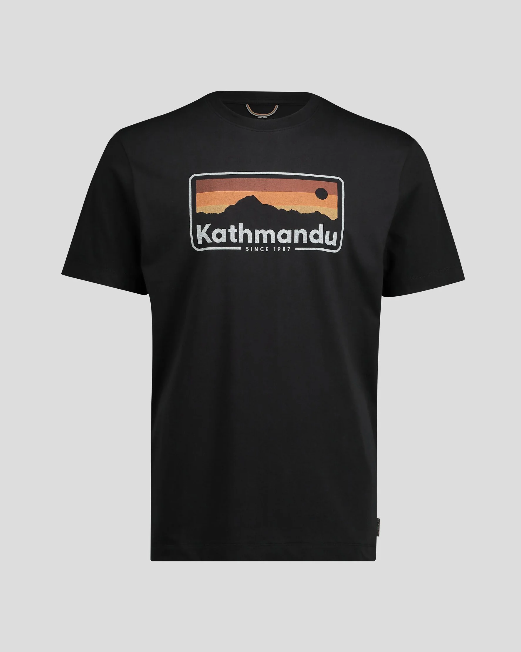 Men's Kathmandu Logo 70's Organic Cotton T-shirt - Black - Image 4