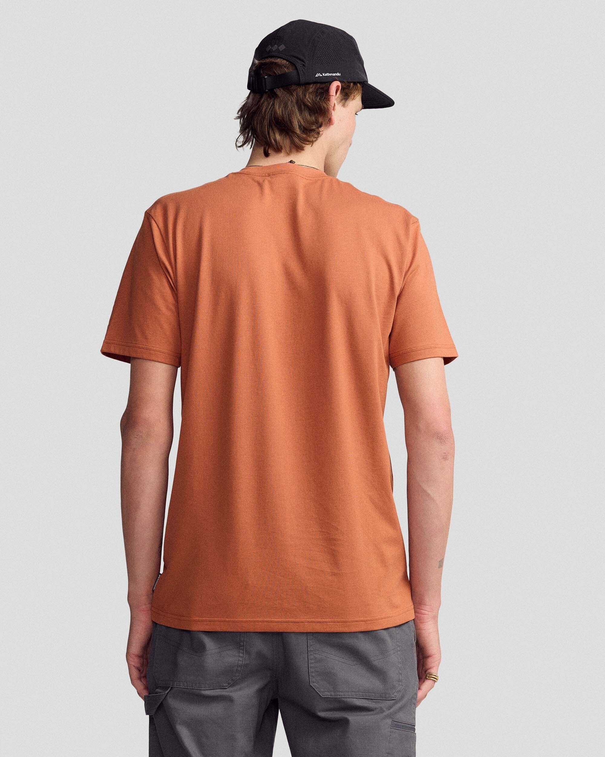 Men's Kathmandu Logo 70's Organic Cotton T-shirt - Copper - Image 3