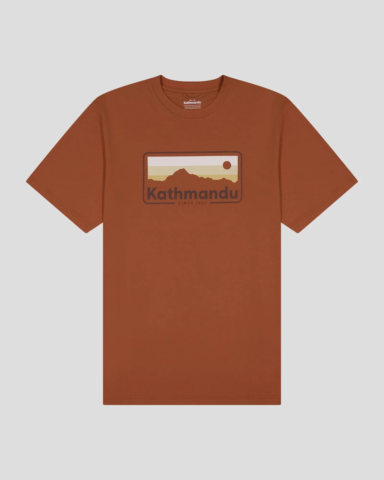 Men's Kathmandu Logo 70's Organic Cotton T-shirt - Copper - Image 5