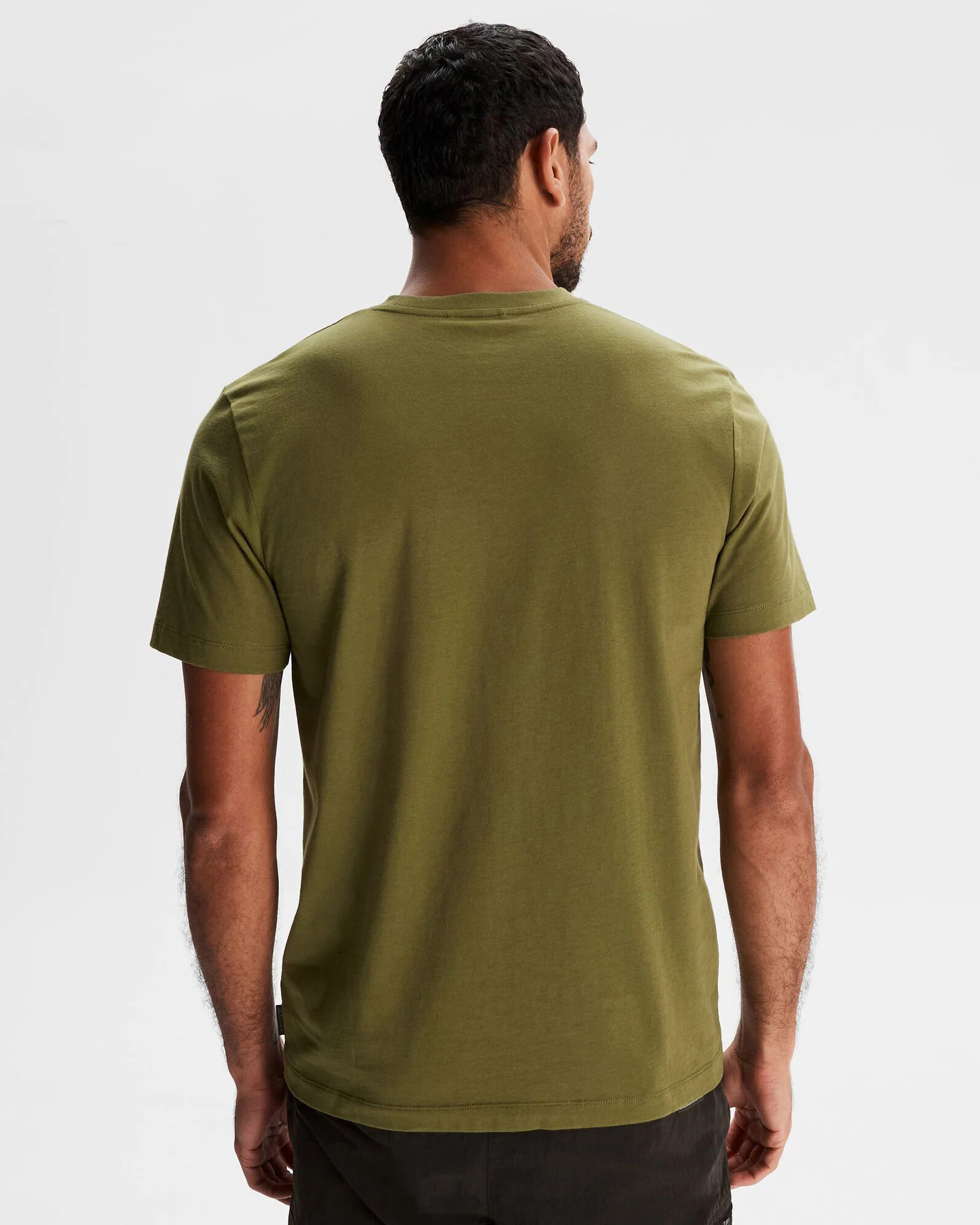 Men's Kathmandu Logo 70's Organic Cotton T-shirt - Dark Fern - Image 3