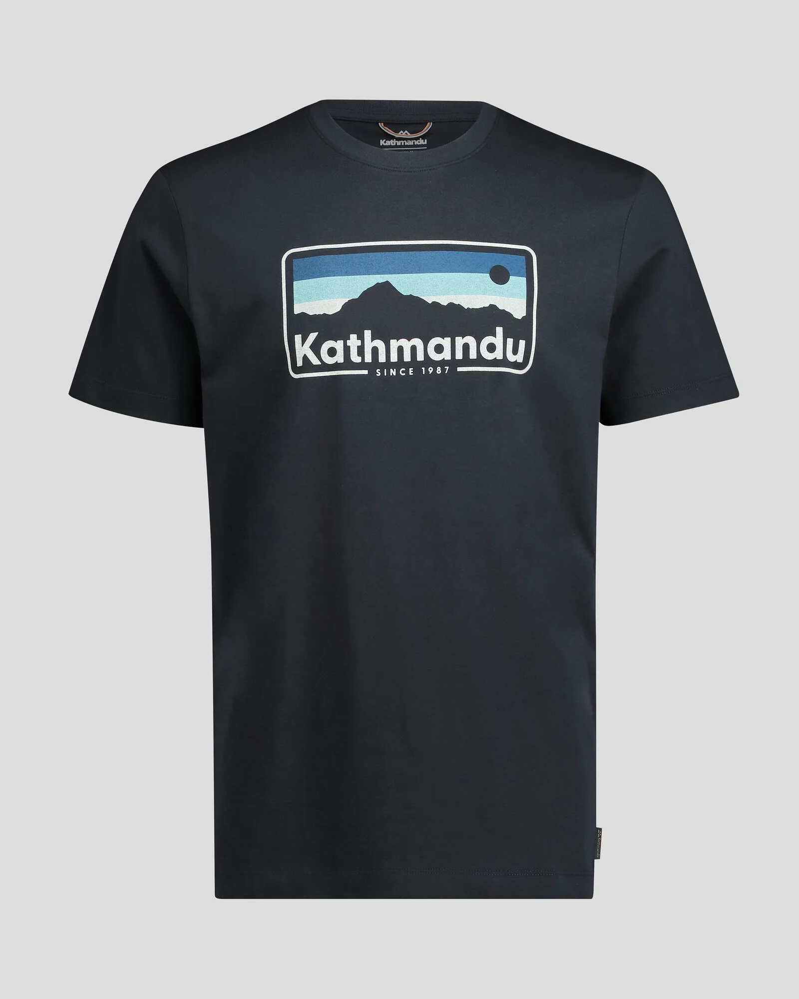 Men's Kathmandu Logo 70's Organic Cotton T-shirt - Midnight Navy - Image 5