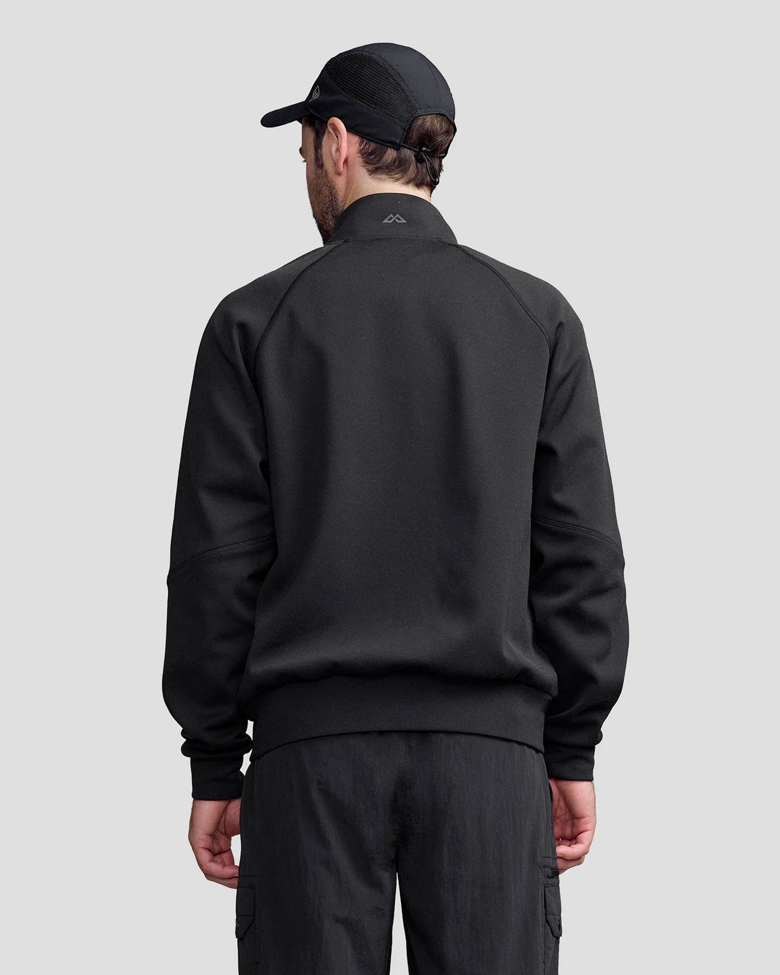 Men’s Anytime Knit Bomber Jacket -  Black Stingray - Image 4