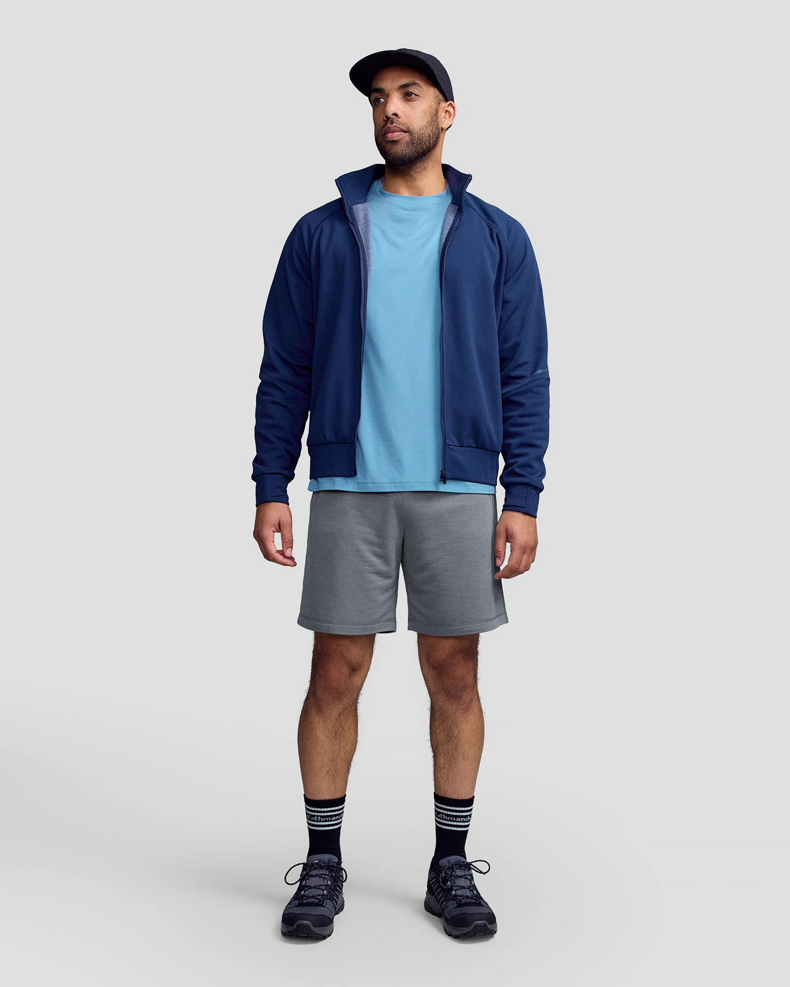 Men’s Anytime Knit Bomber Jacket -  Classic Navy - Image 5