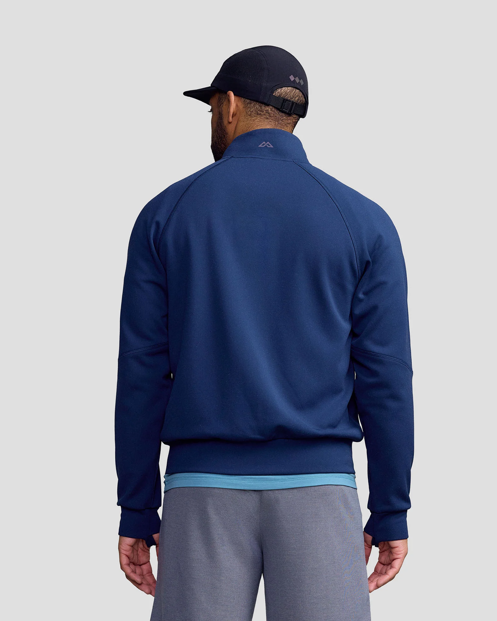 Men’s Anytime Knit Bomber Jacket -  Classic Navy - Image 7
