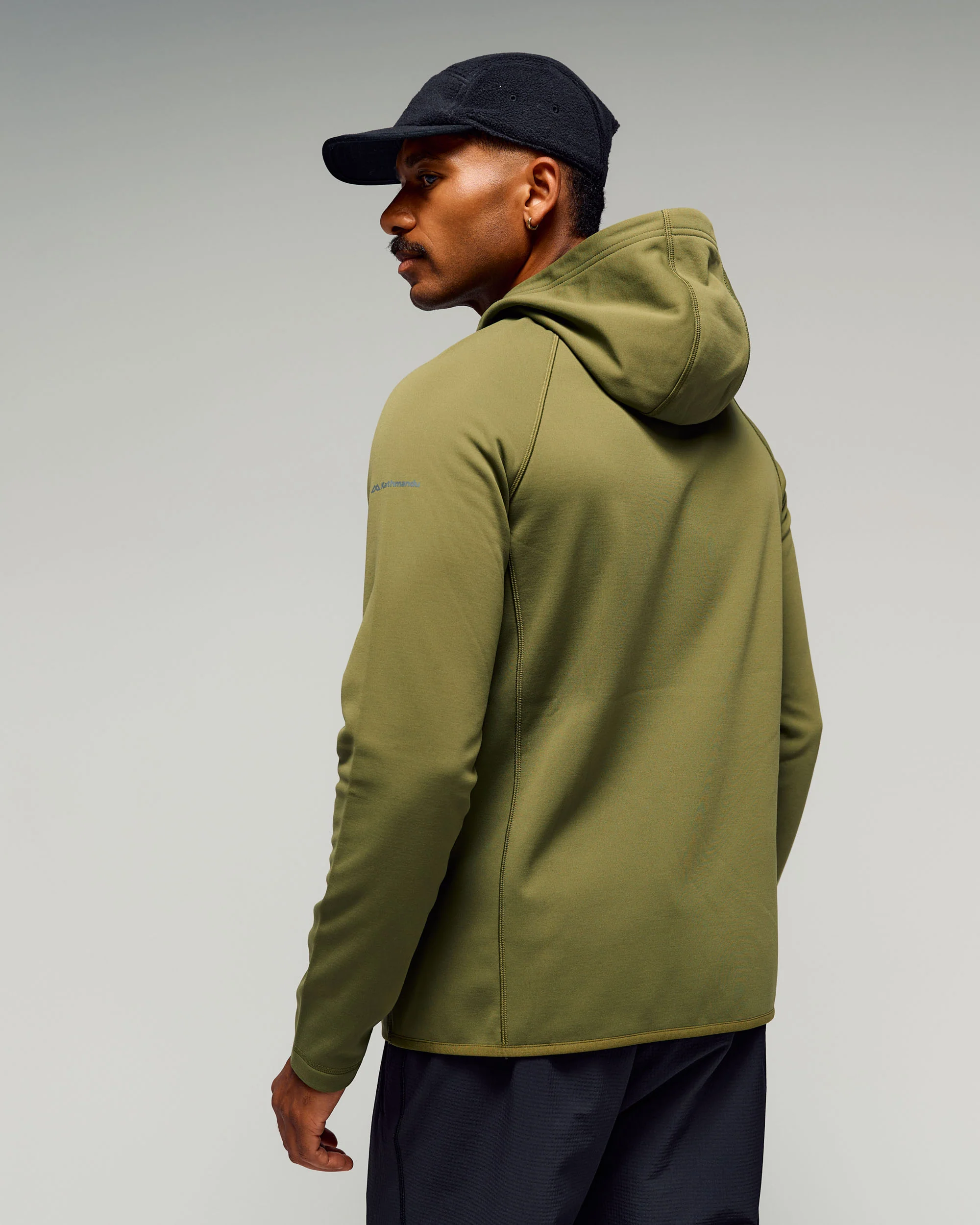 Men's Anytime Fleece Hooded Jacket -  Dark Fern - Image 3