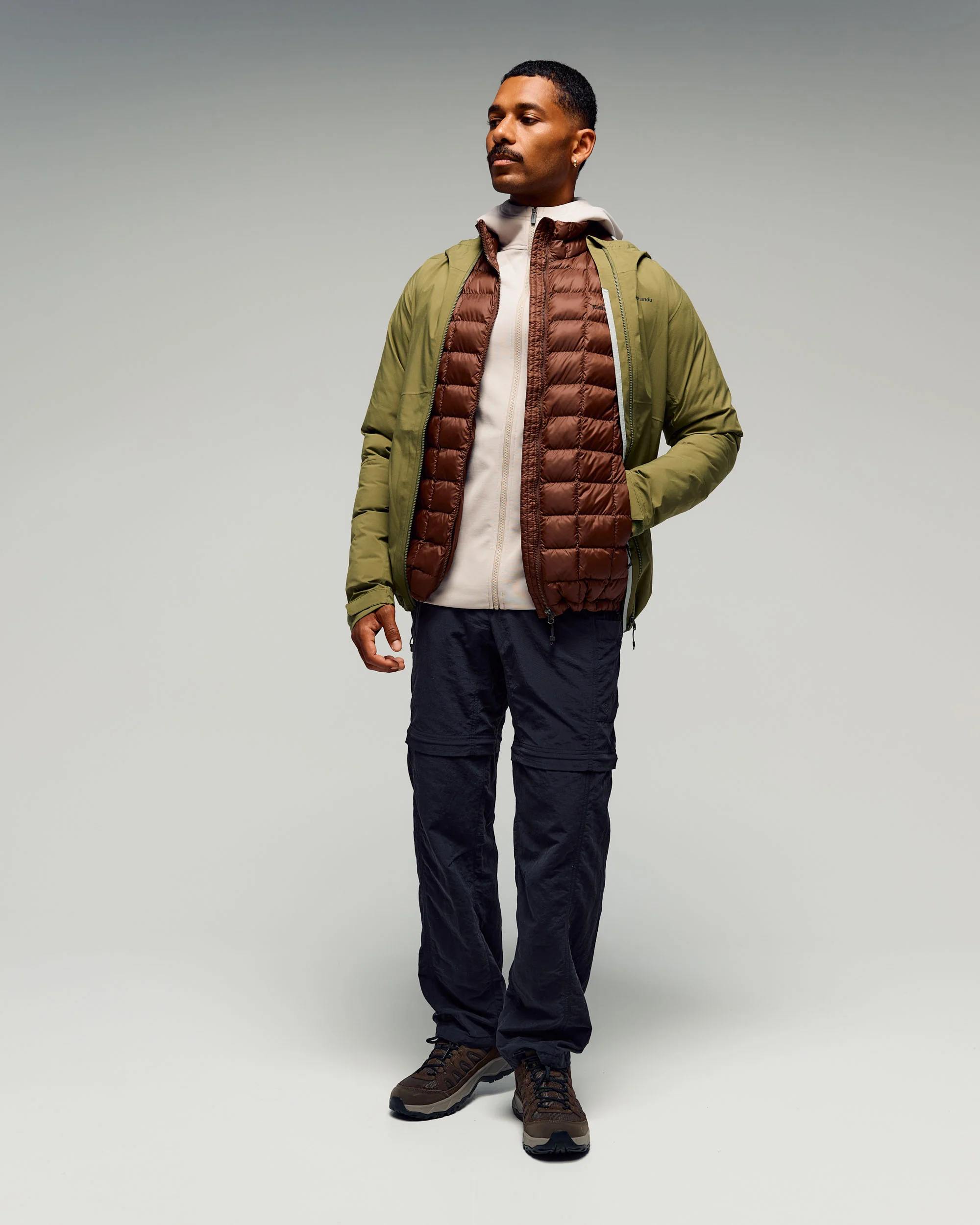 Men's Anytime Fleece Hooded Jacket -  Light Hike - Image 5