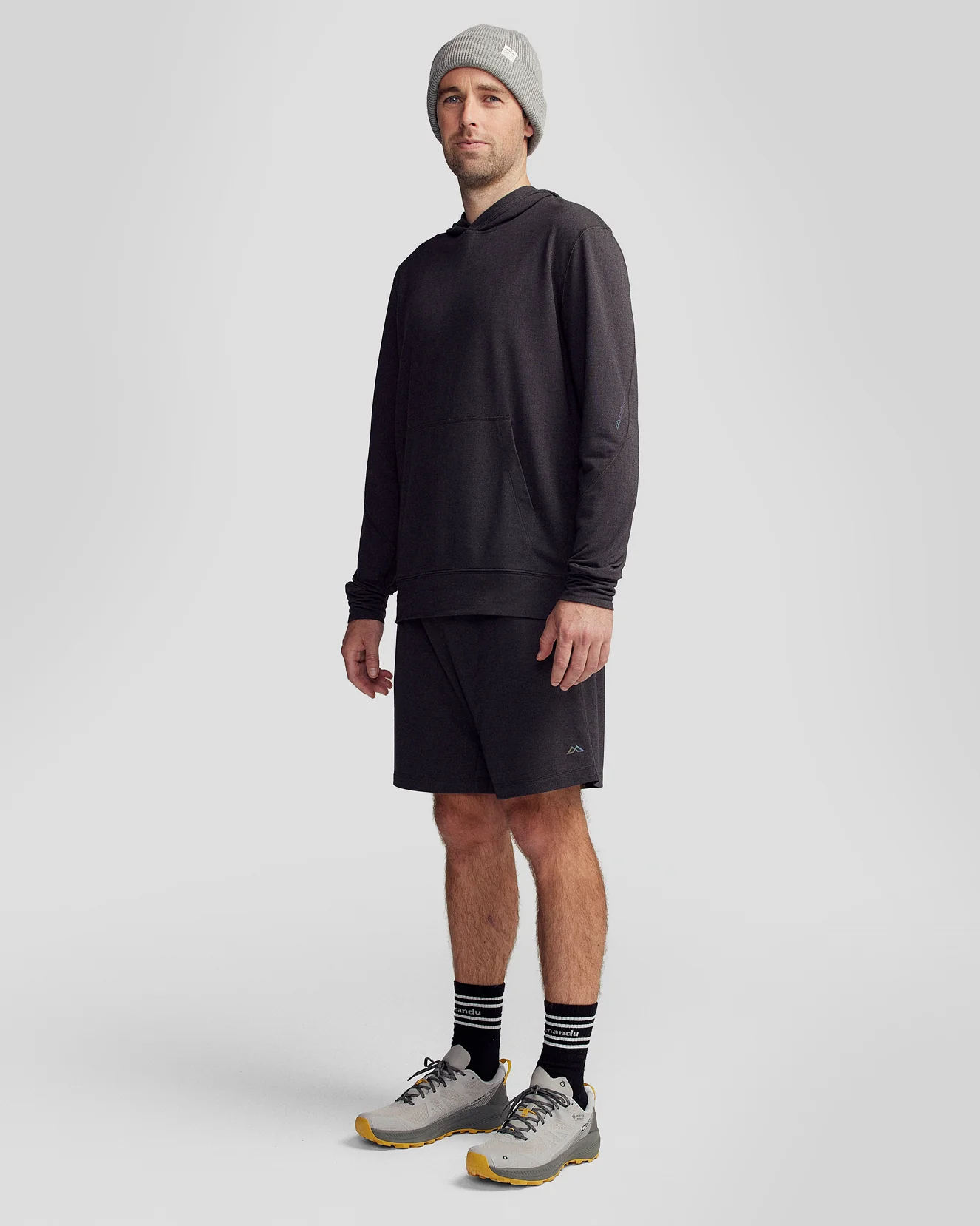 Men’s Anytime Hoodie - Charcoal Marle - Image 2