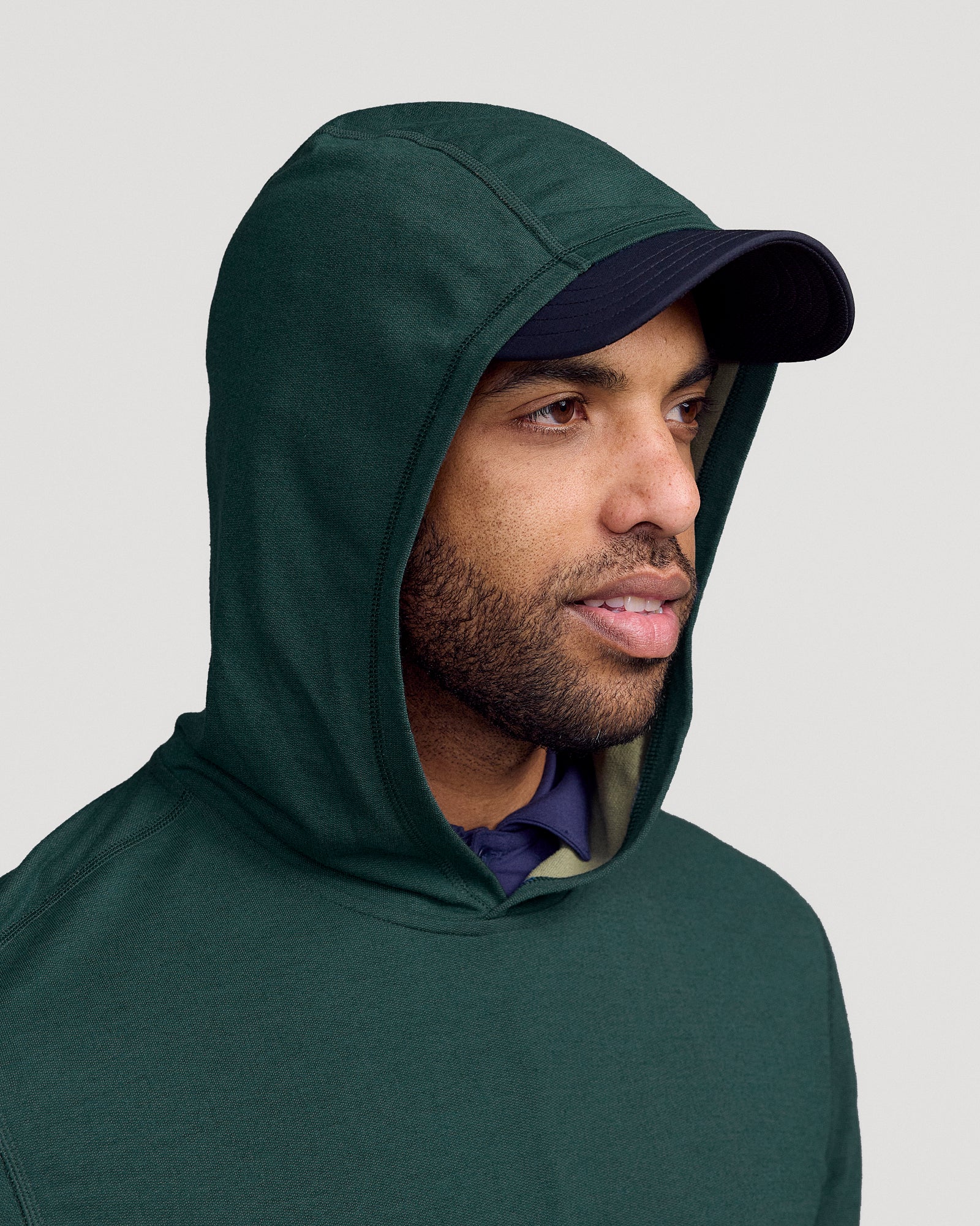 Men’s Anytime Hoodie - Deep Lagoon Marle - Image 4