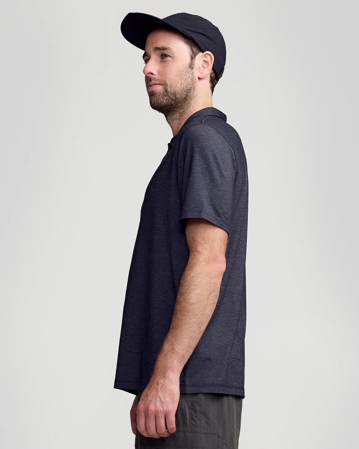 Men’s Anytime Polo - Charcoal Marle - Image 3