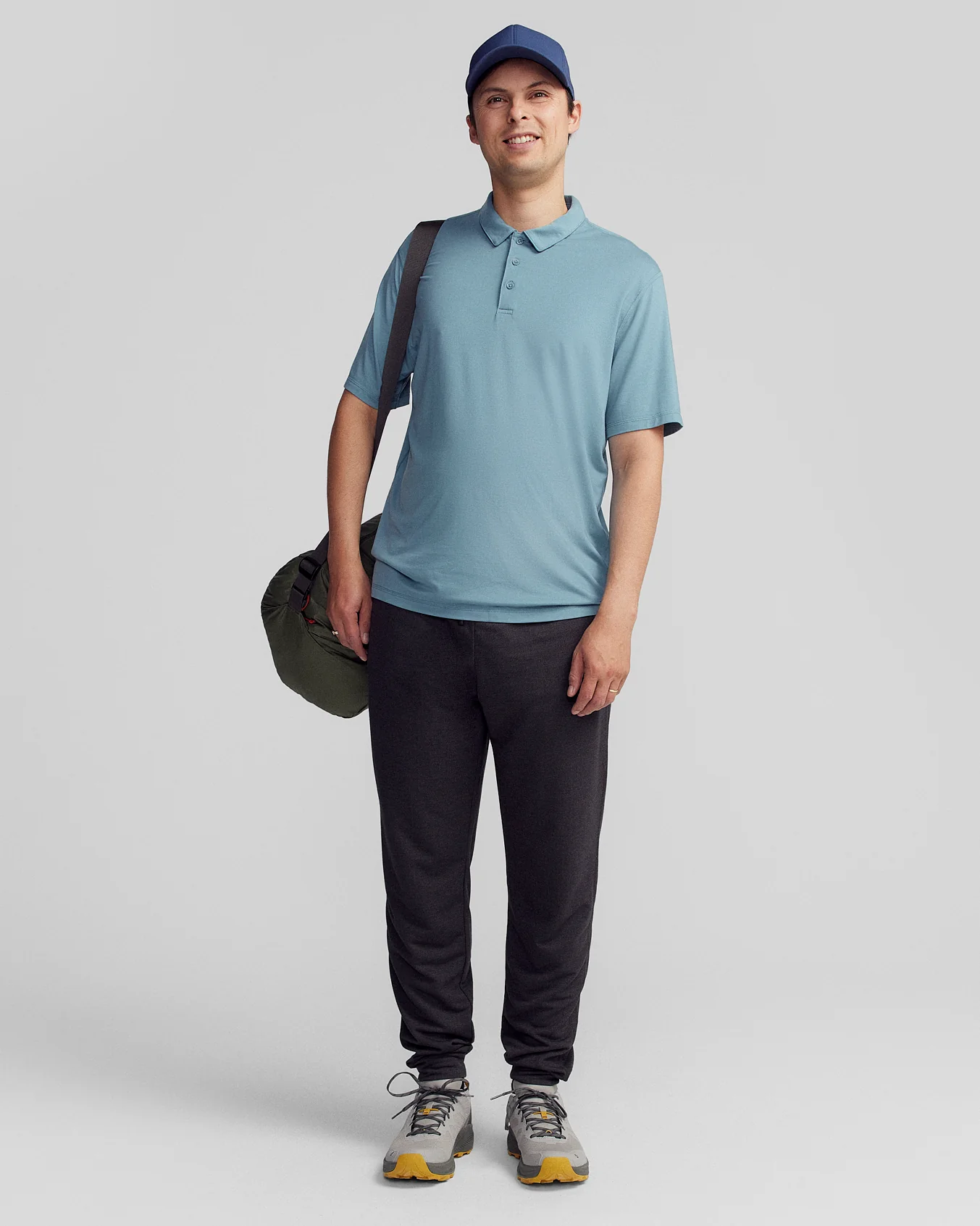 Men’s Anytime Polo - Washed Blue - Image 3