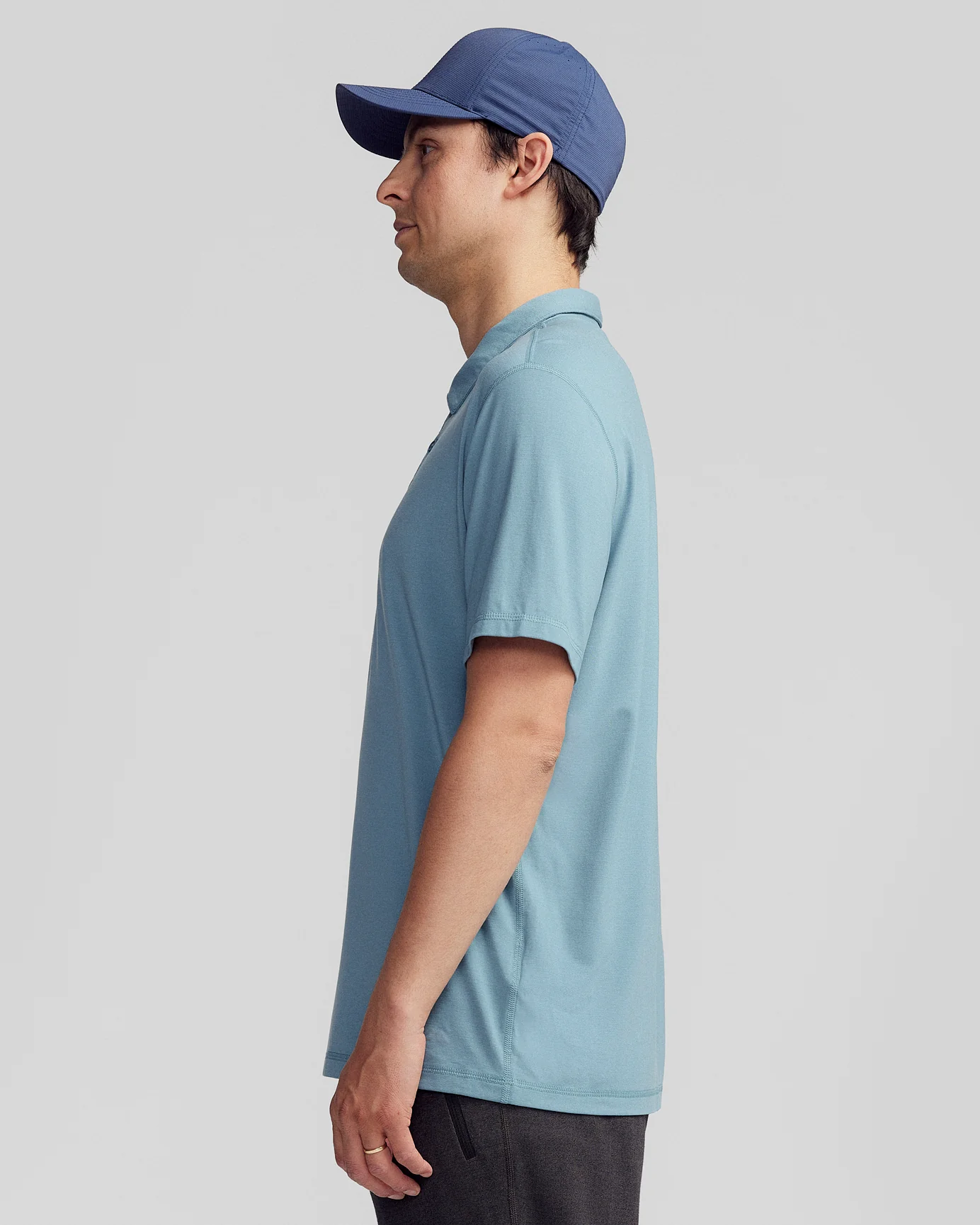 Men’s Anytime Polo - Washed Blue - Image 4