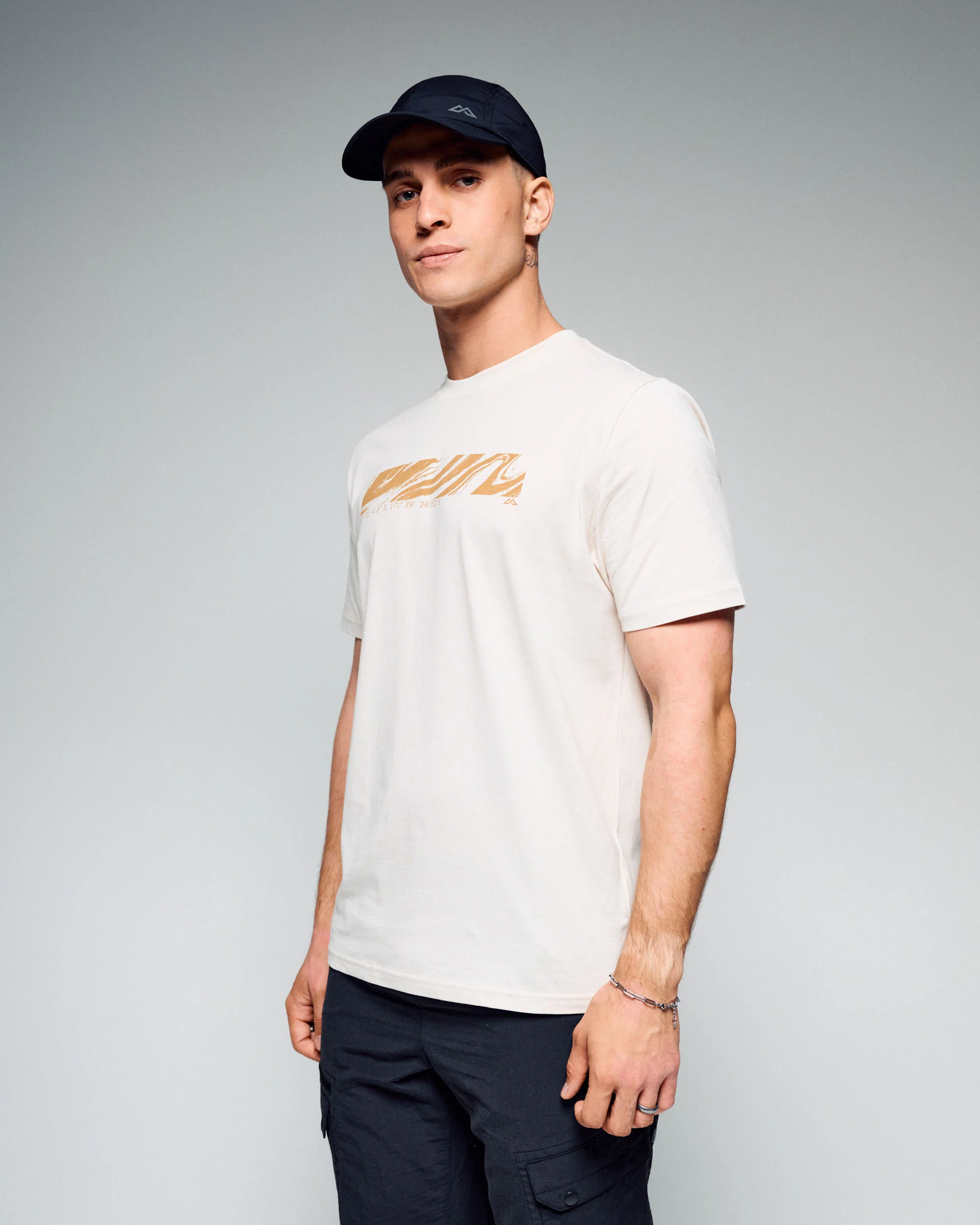 Men's Braided River Organic Cotton T-Shirt -  Shroom - Image 2