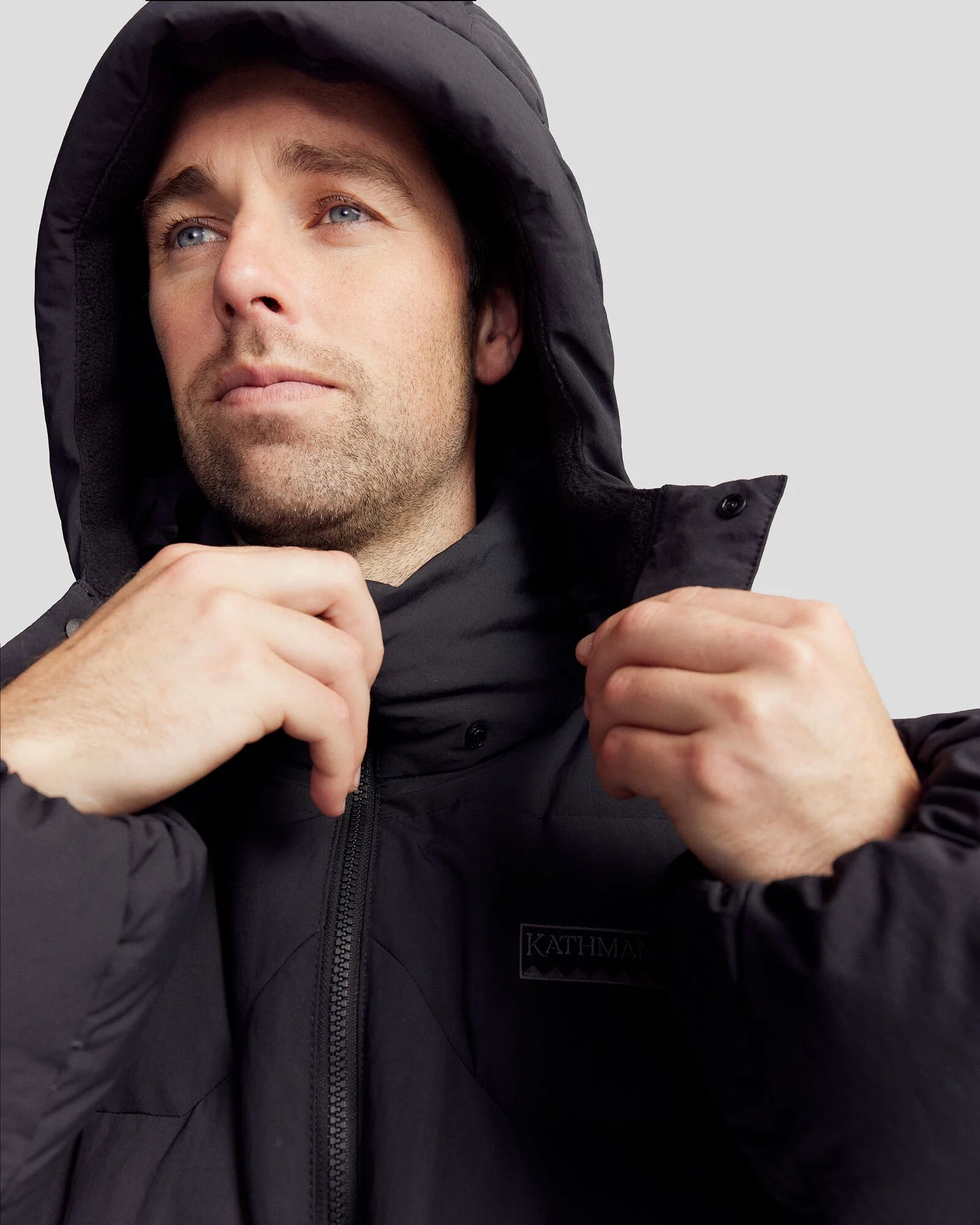 Men's Epiq Down Heritage Parka Jacket - Black Stingray - Image 7