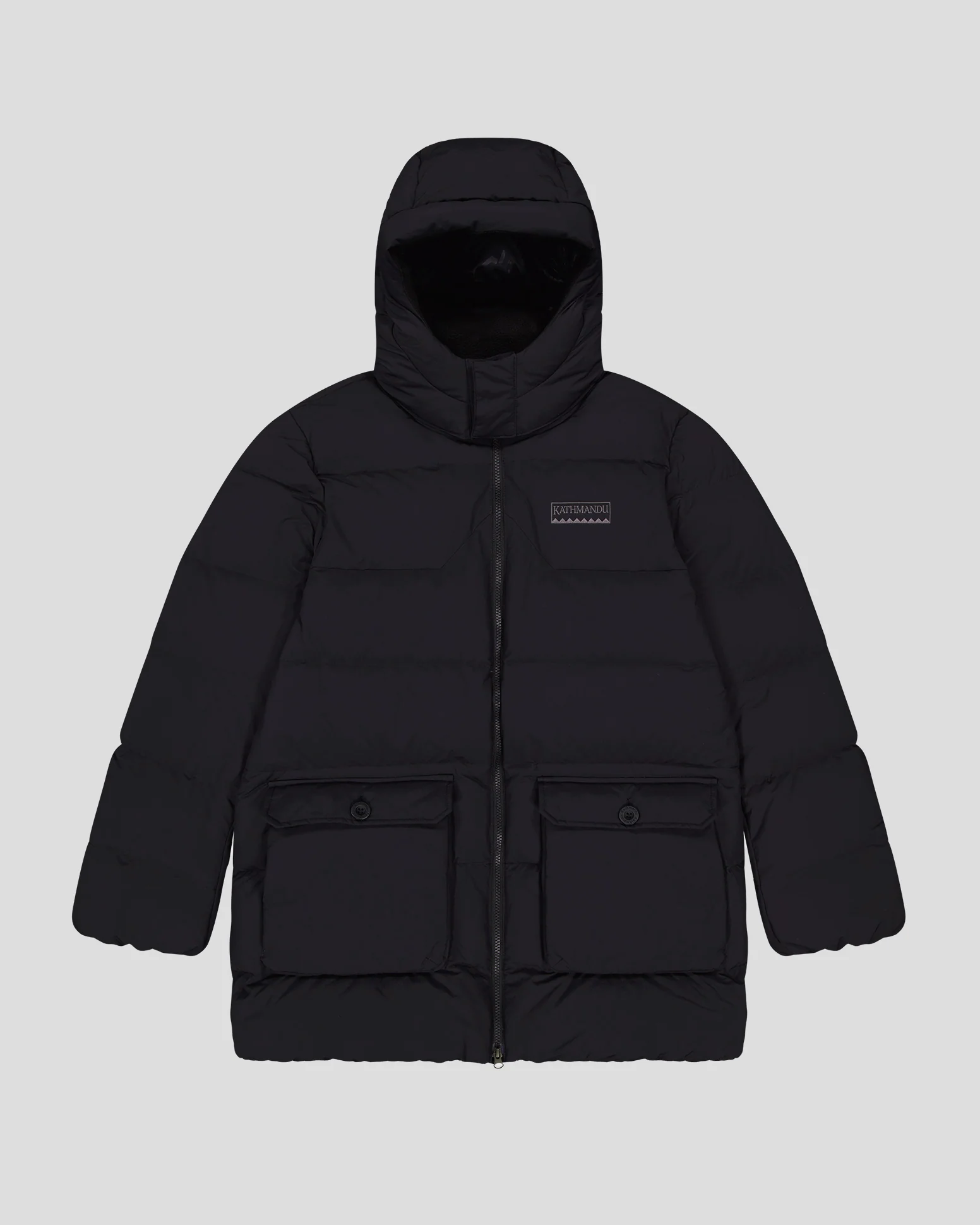 Men's Epiq Down Heritage Parka Jacket - Black Stingray - Image 8