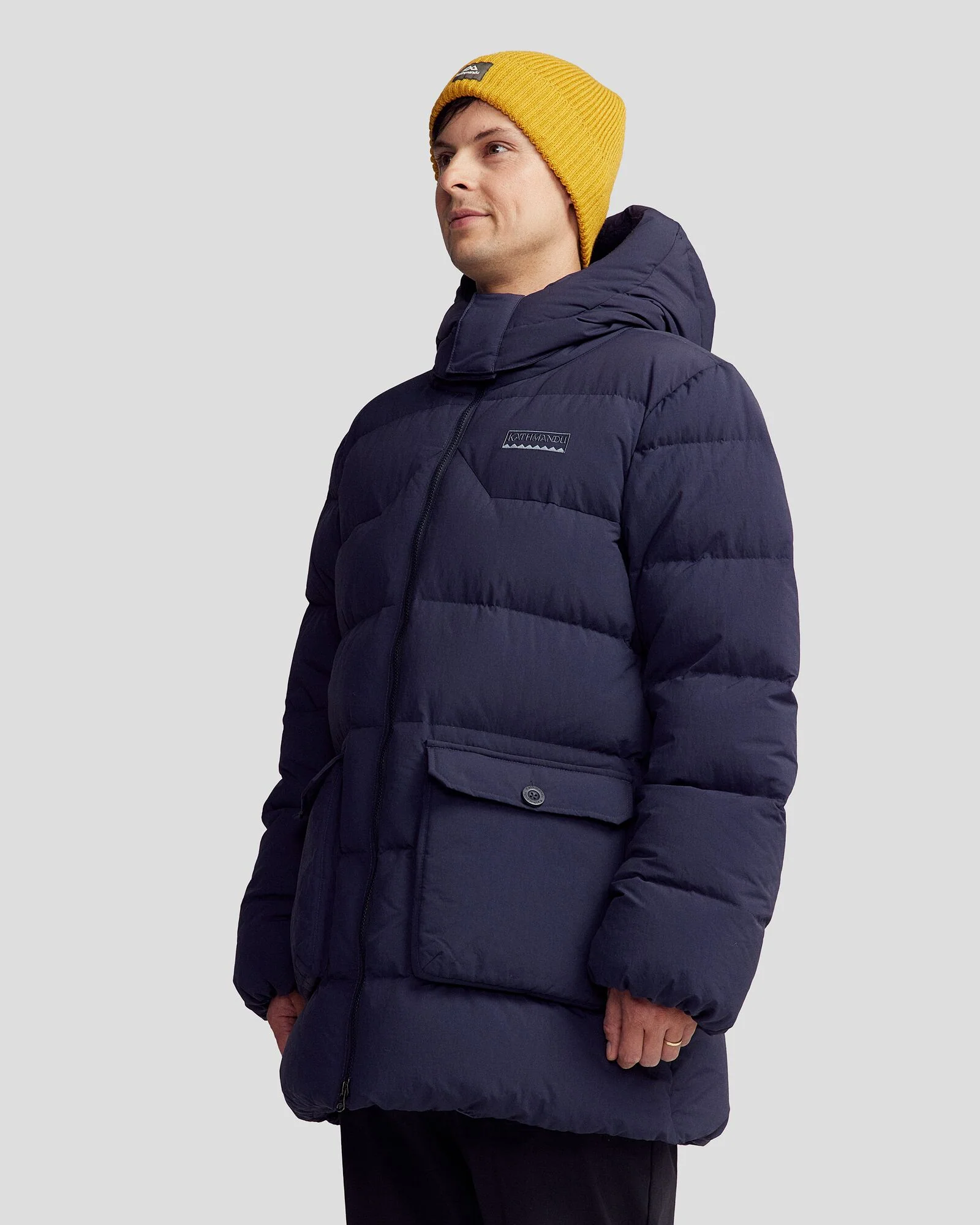Men's Epiq Down Heritage Parka Jacket - Pure Navy - Image 7