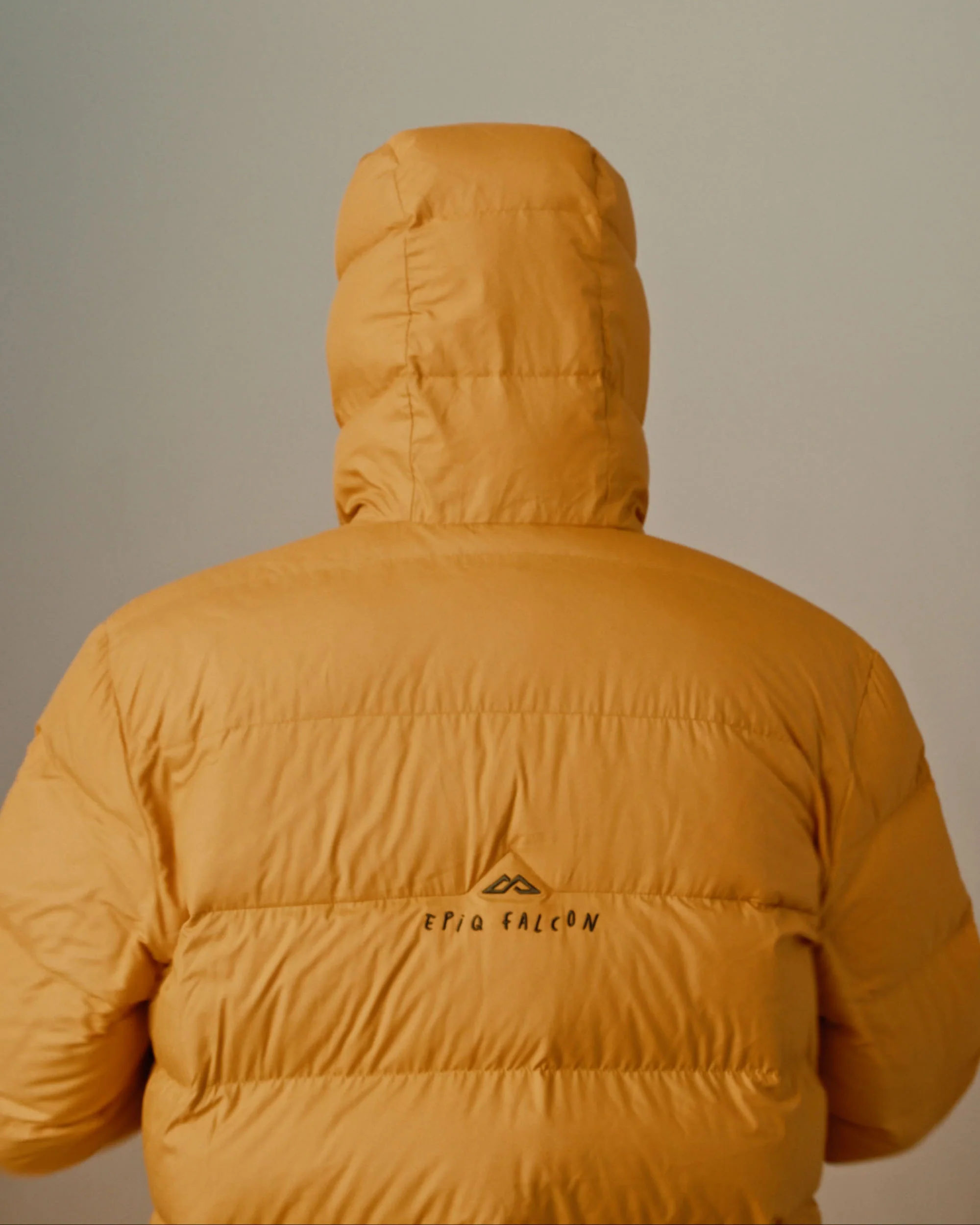 Men's Epiq Falcon Hooded Down Jacket - Mustard Yellow - Image 4