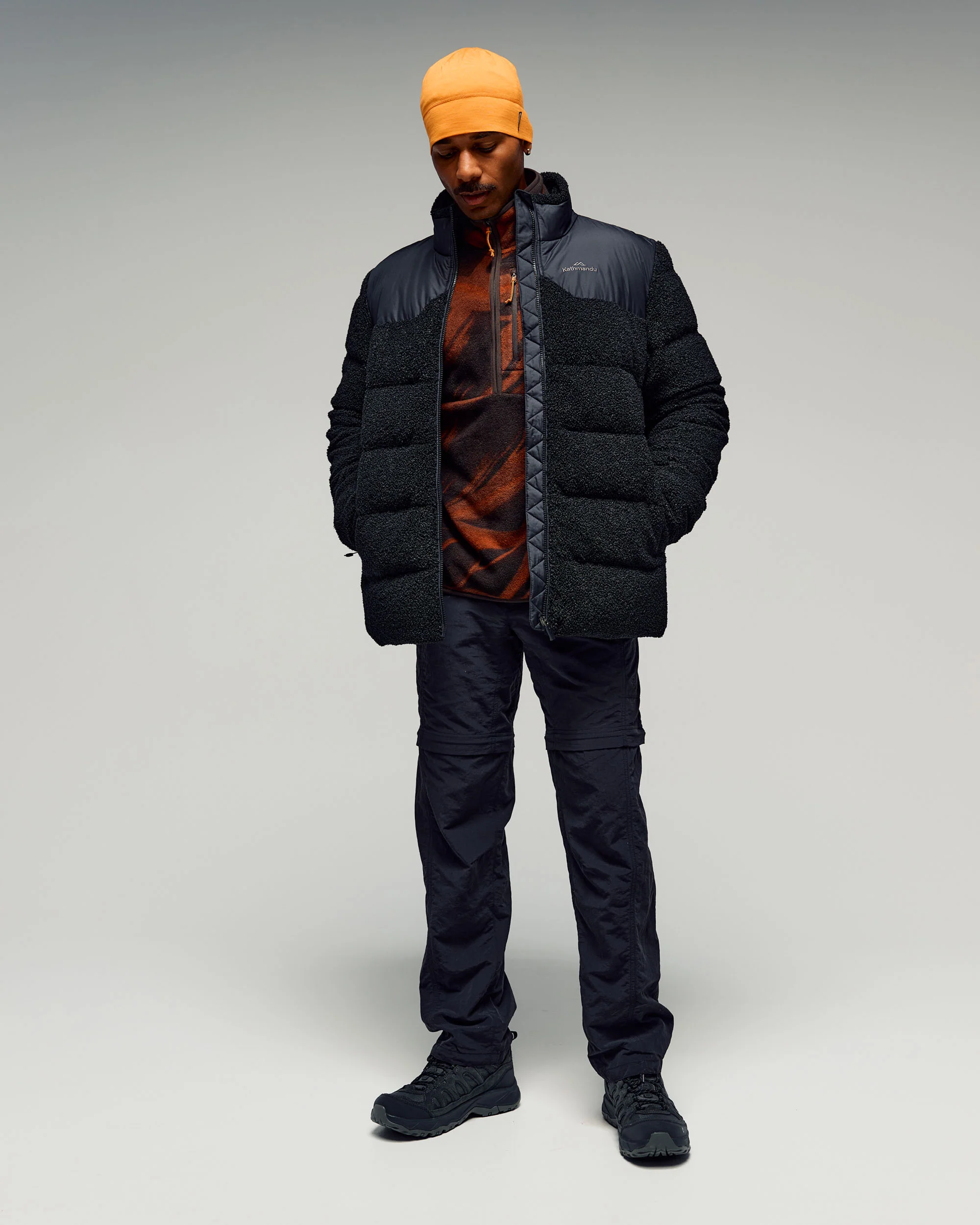 Men's Epiq Hybrid Fleece Jacket - Black Stingray - Image 2